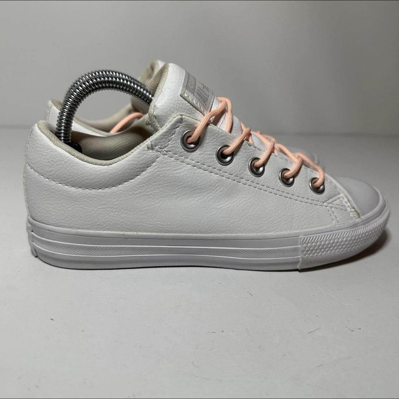 Size 2 deals leather converse