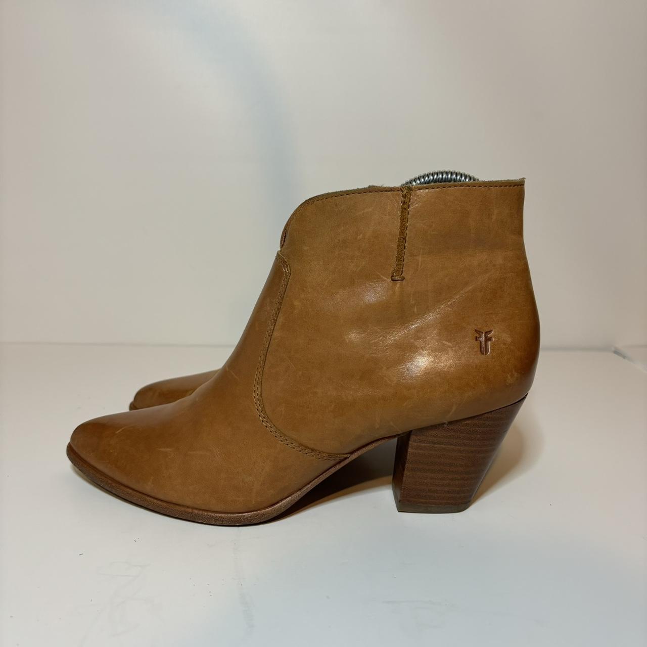 frye tan booties