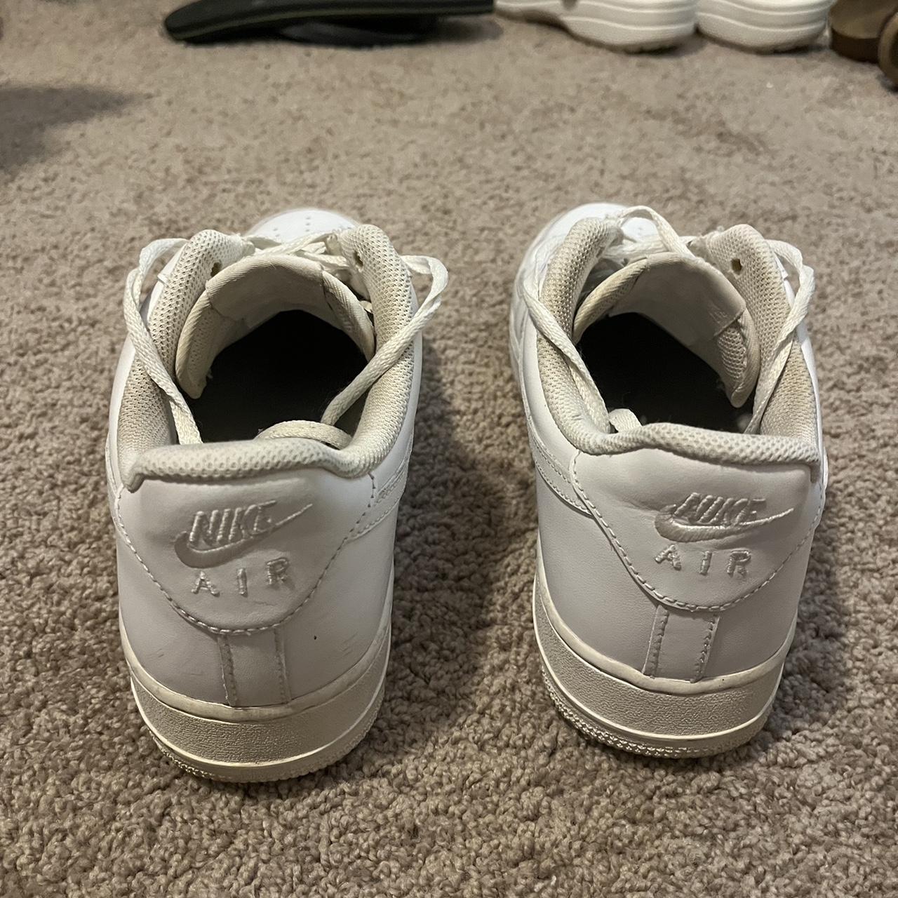 NIKE AF1 Air Force 1 Triple White Sneakers Size US 10.5 - Depop