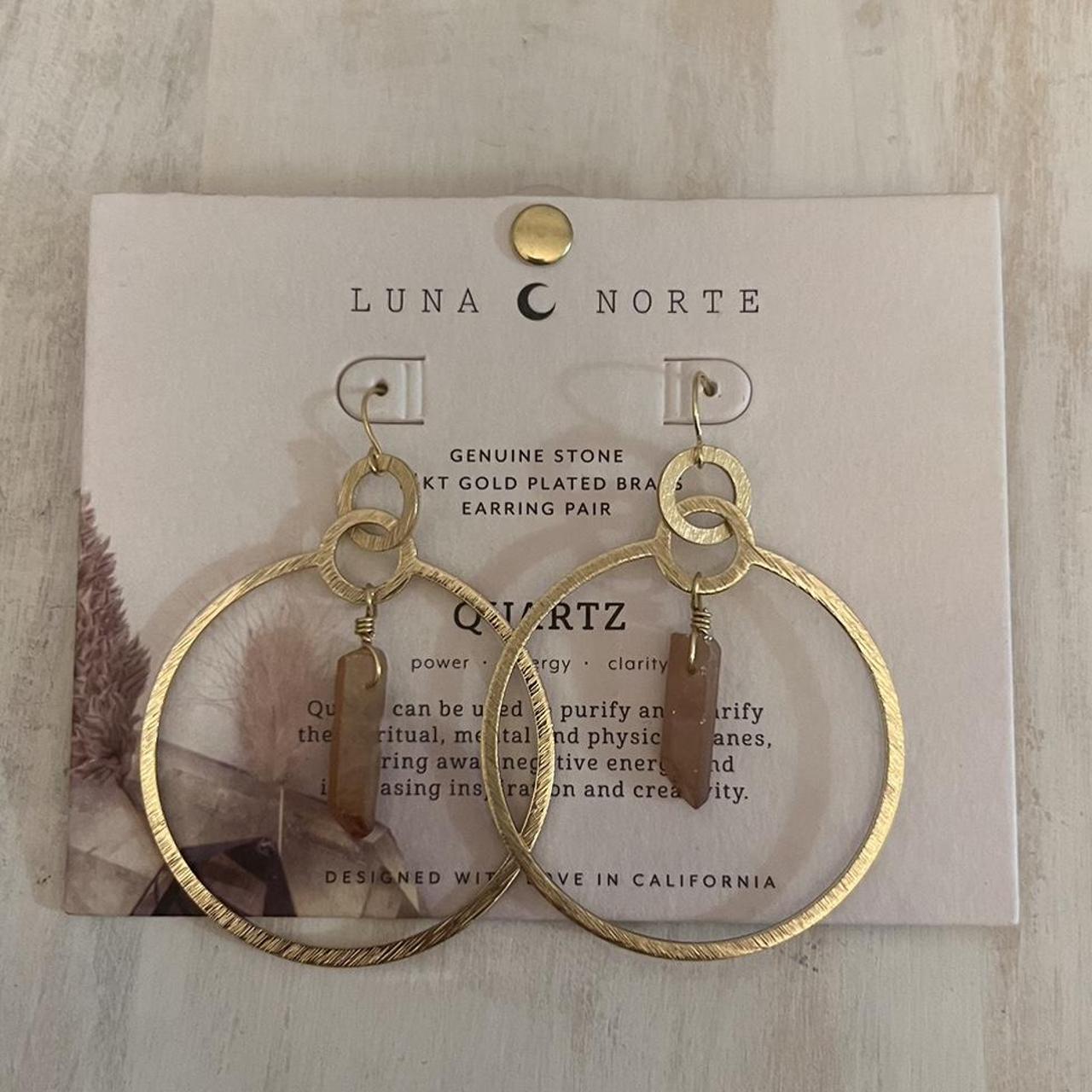 Luna norte hot sale quartz earrings