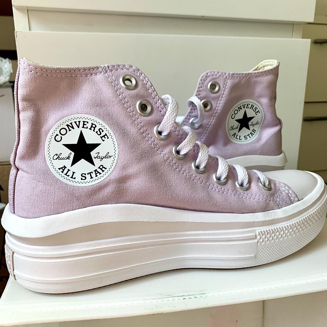 Converse lavender hot sale