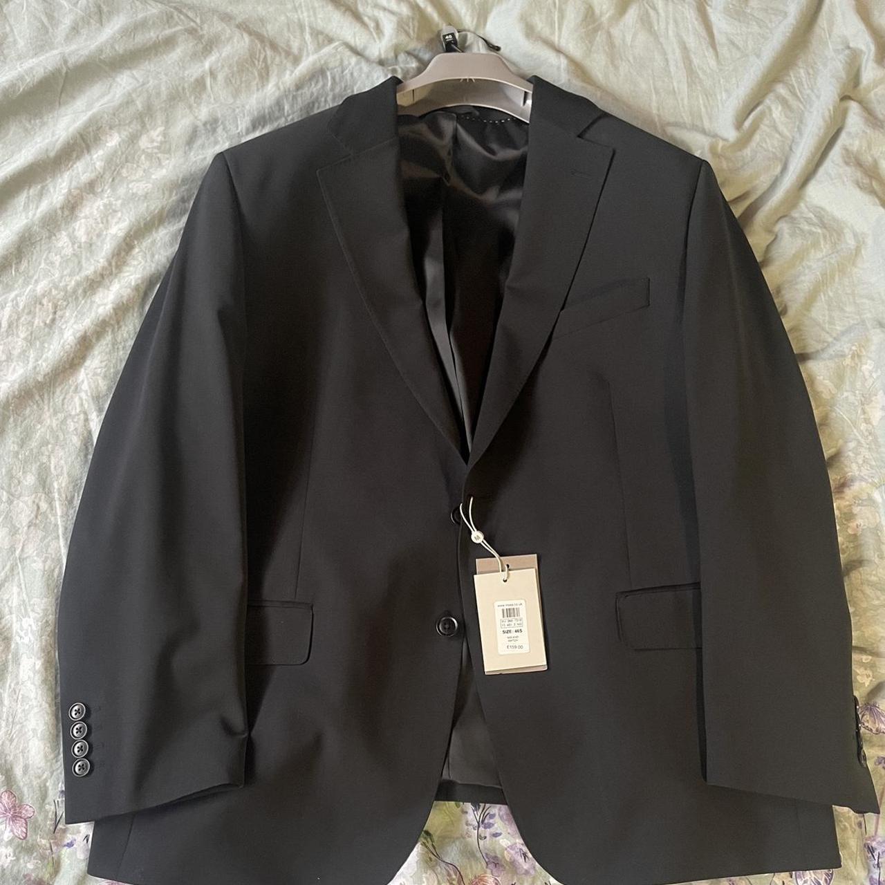 Mens moss bros suit jacket bought for £160. Black... Depop