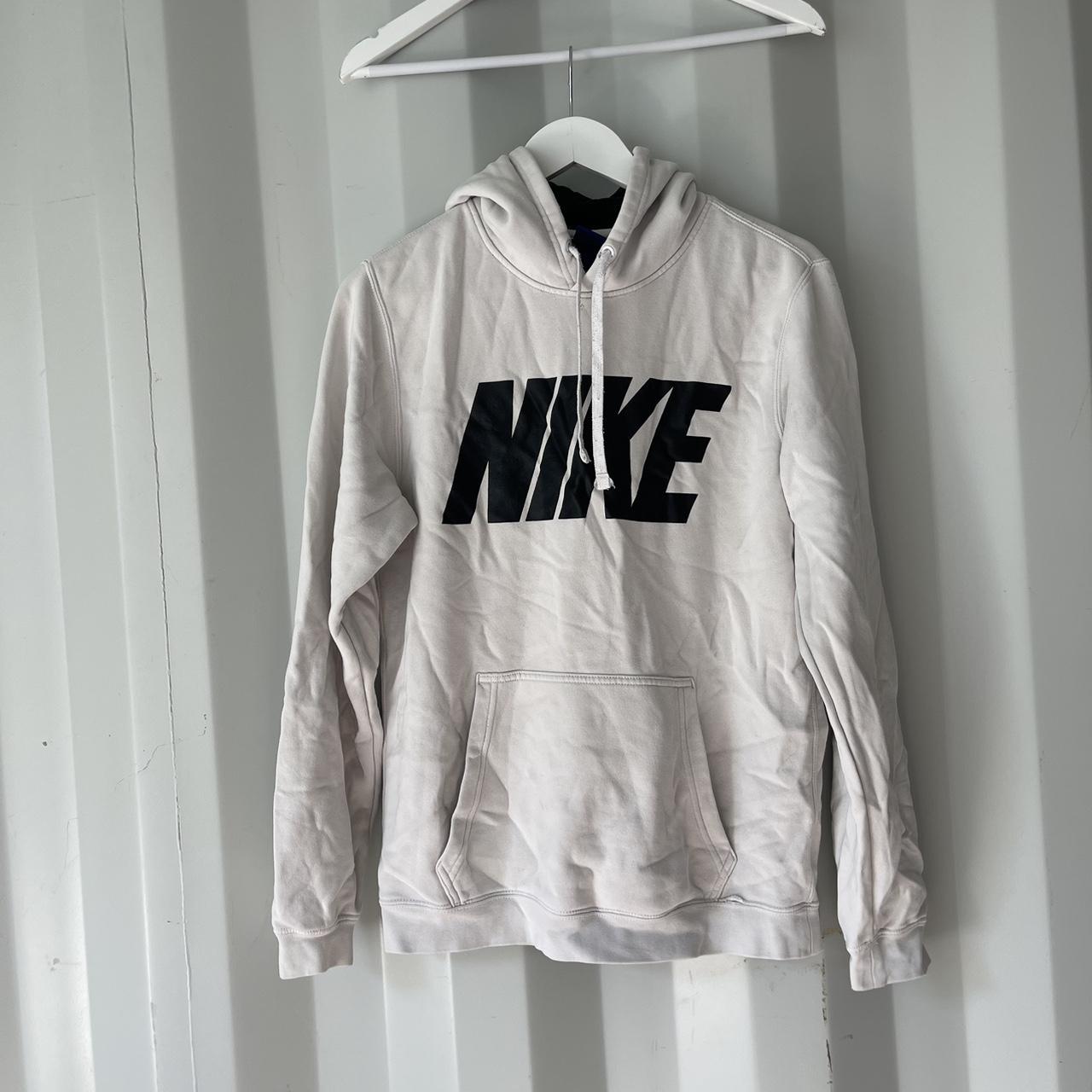 Black nike jumper with white fashion tick