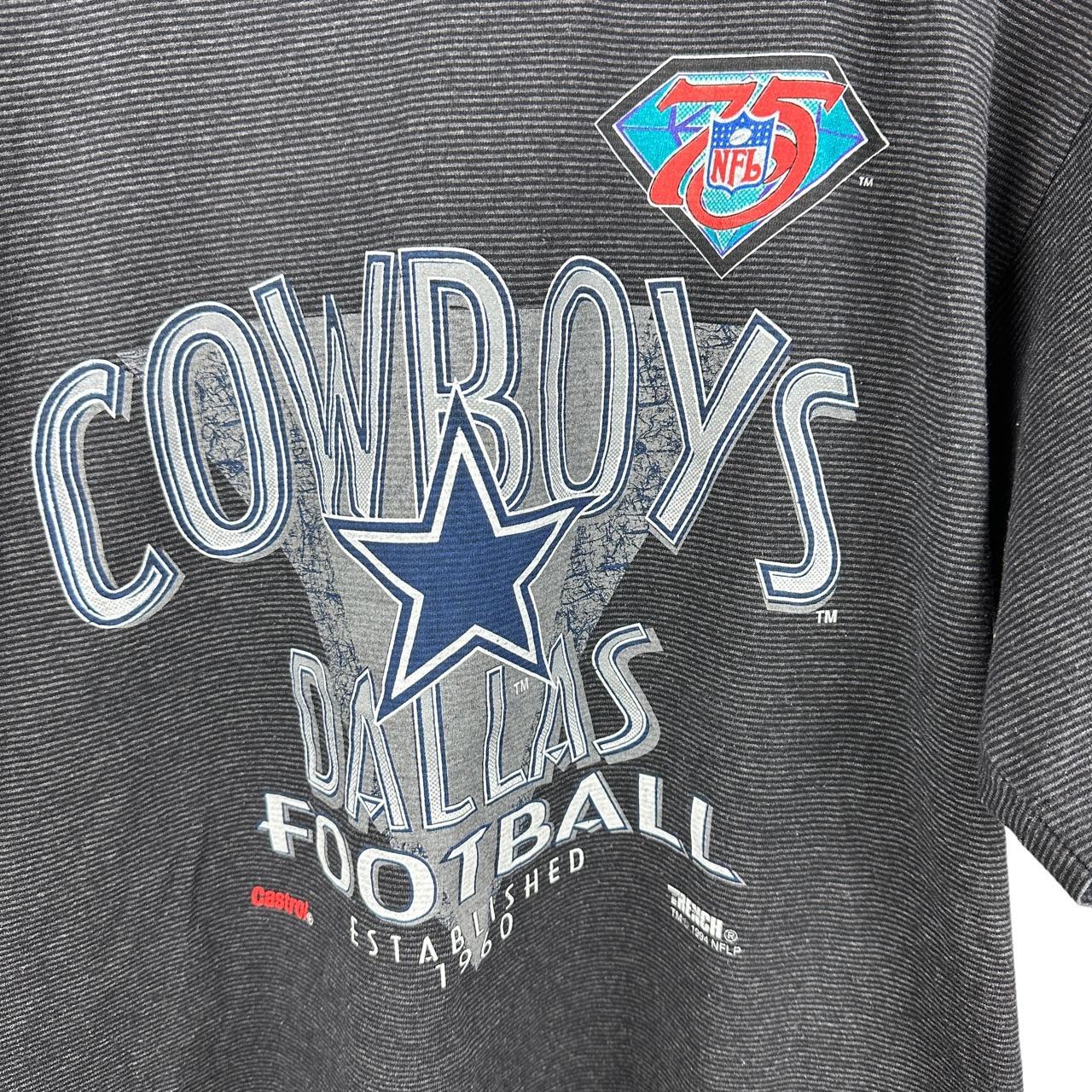 Vintage 1994 Dallas Cowboys Trench Line NFL Football... - Depop