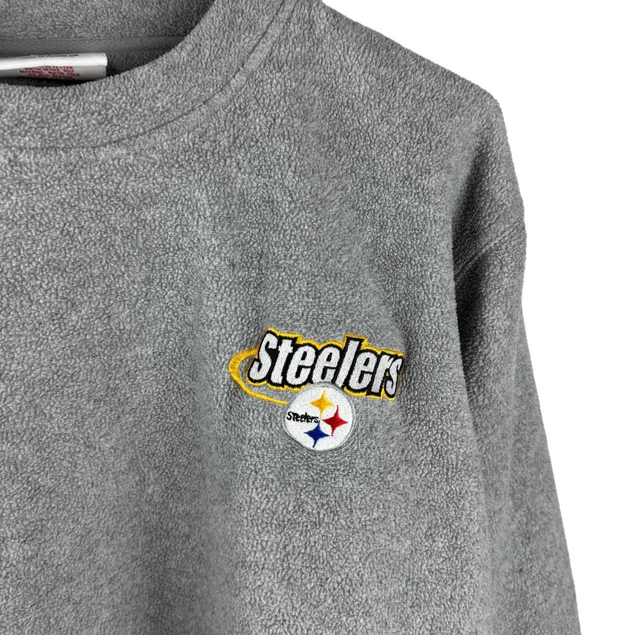 Vintage Pittsburgh Steelers Sweatshirt Grey Vintage - Depop