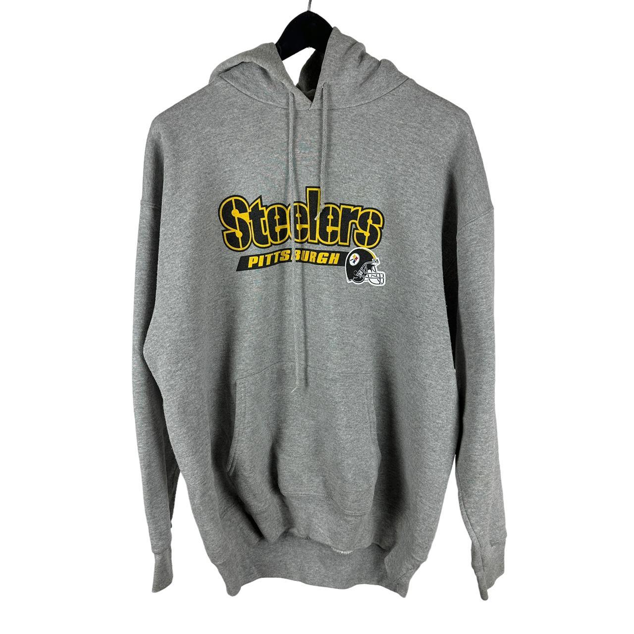 Vintage Pittsburgh Steelers Sweatshirt Grey Vintage - Depop