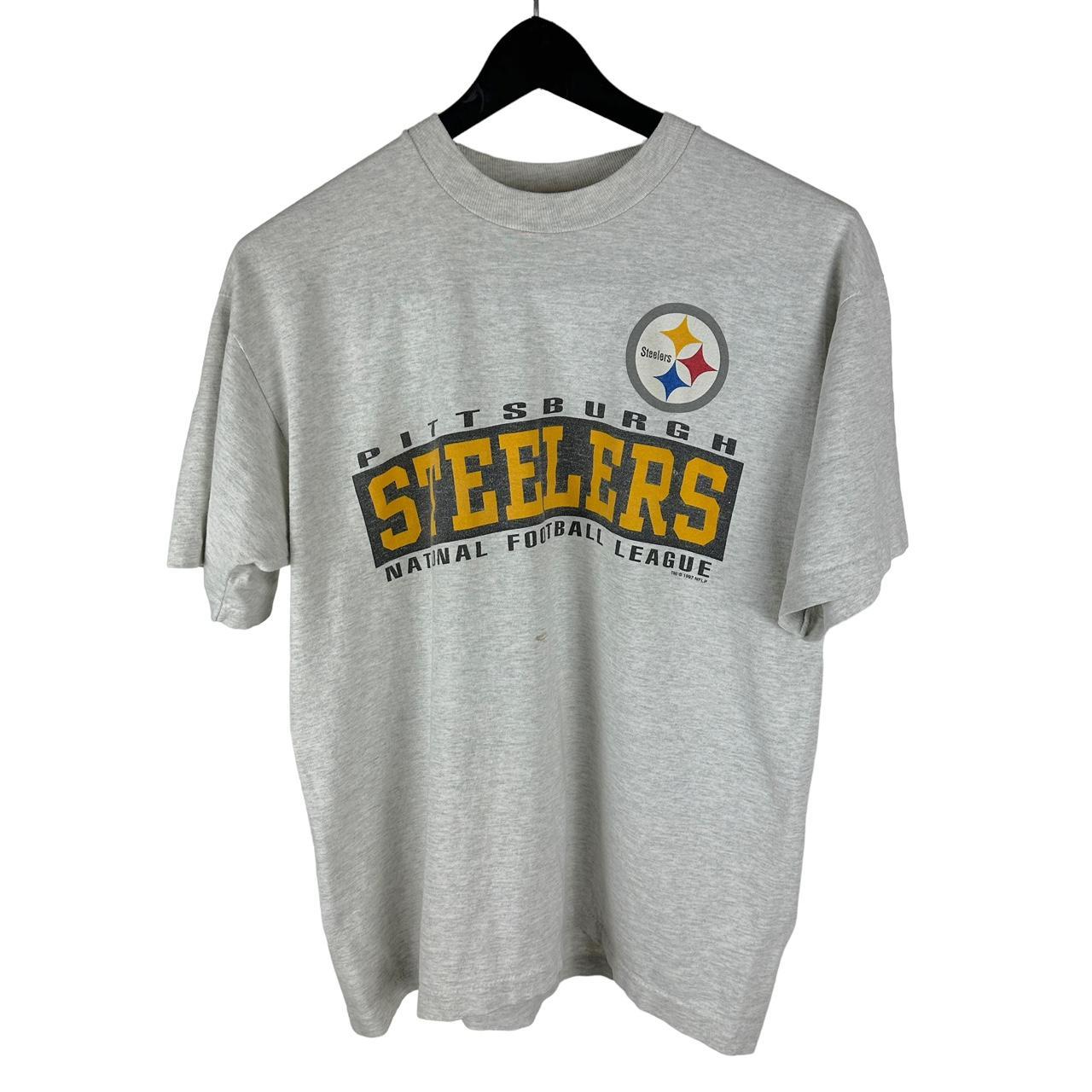 Vintage Mens Pittsburgh Steelers NFL Football Shirt - Depop