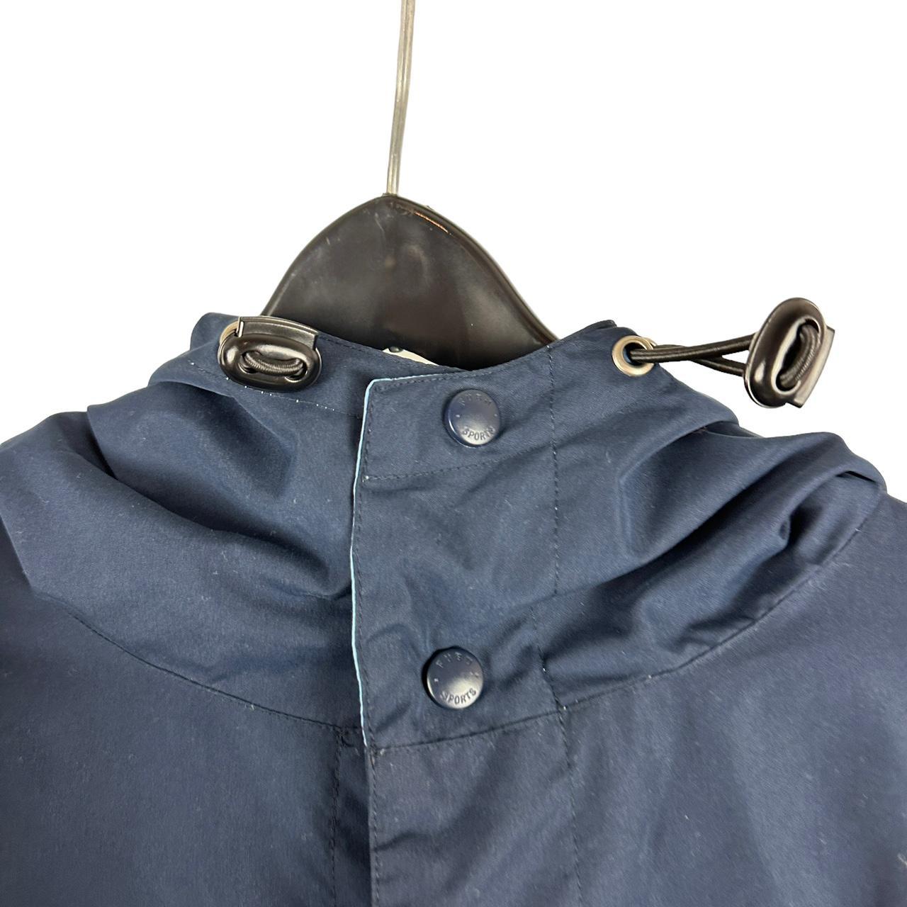 Vintage 90s FUBU Windbreaker Rain Jacket Blue and - Depop