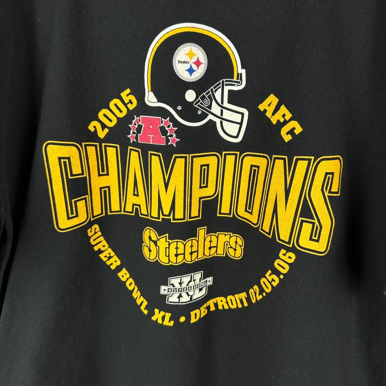 TShirt- Pittsburgh Steelers 2005 AFC champs - clothing