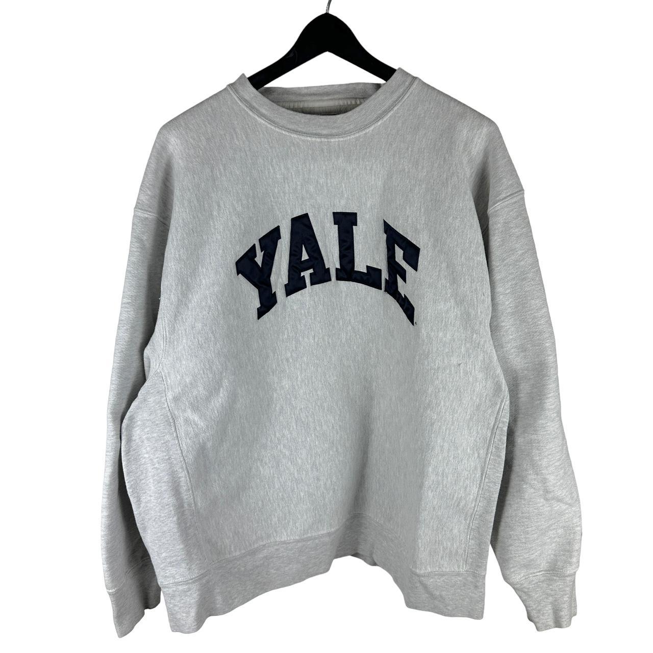 Vintage Y2K Champion Reverse Weave Yale College... - Depop