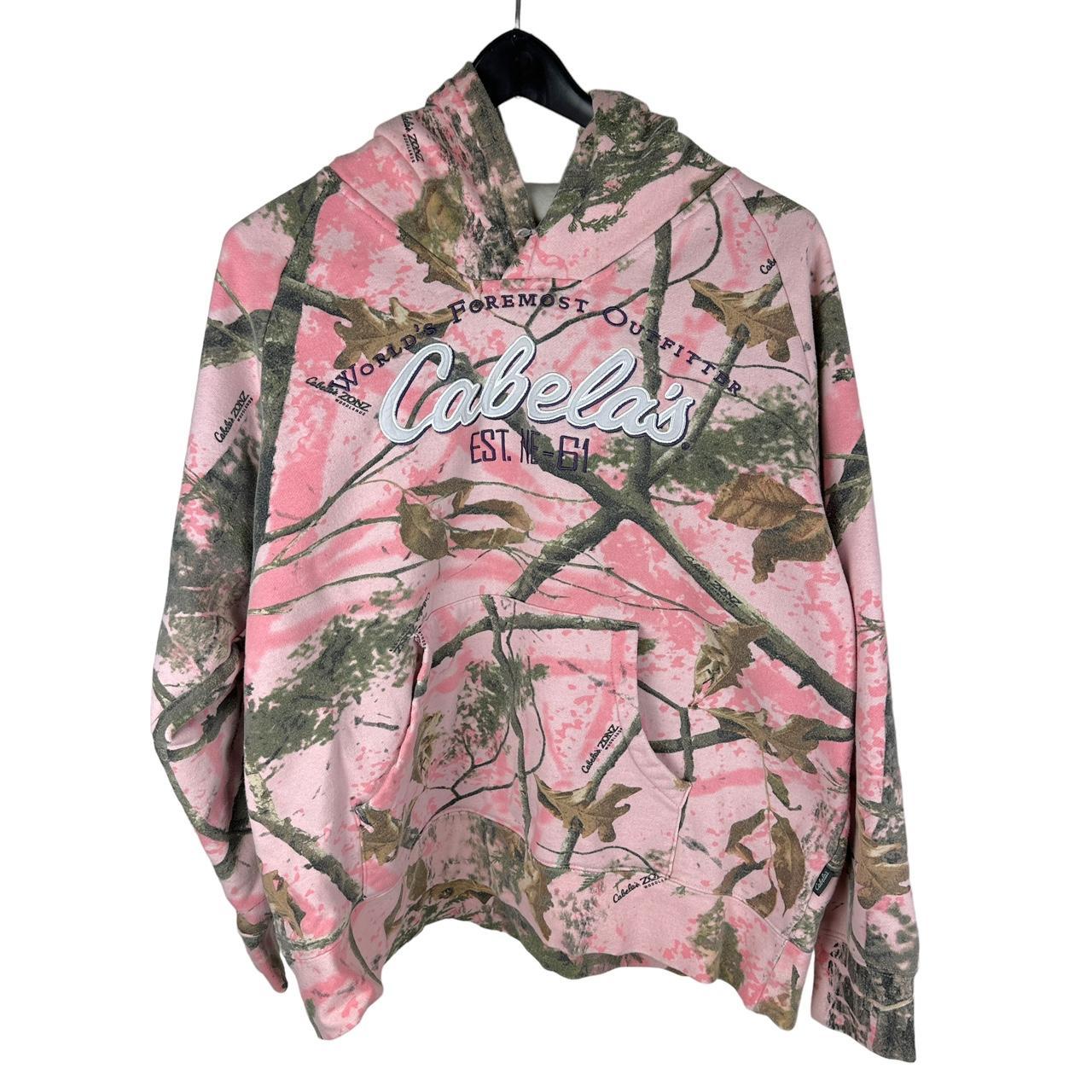 Women’s Y2K Cabelas All Over Print Pink Camo Hunting... - Depop