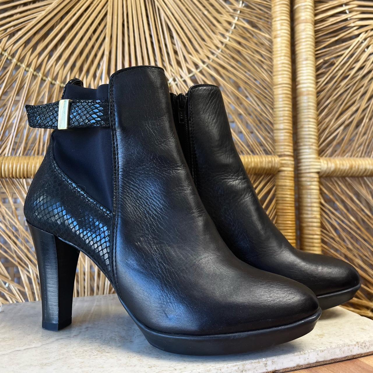 Carvela black hotsell leather ankle boots