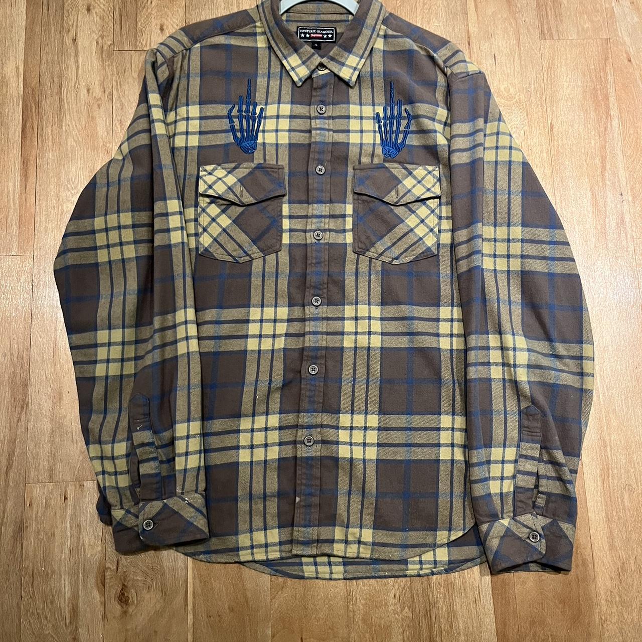 Supreme x Hysteric Glamour flannel Size Large... - Depop