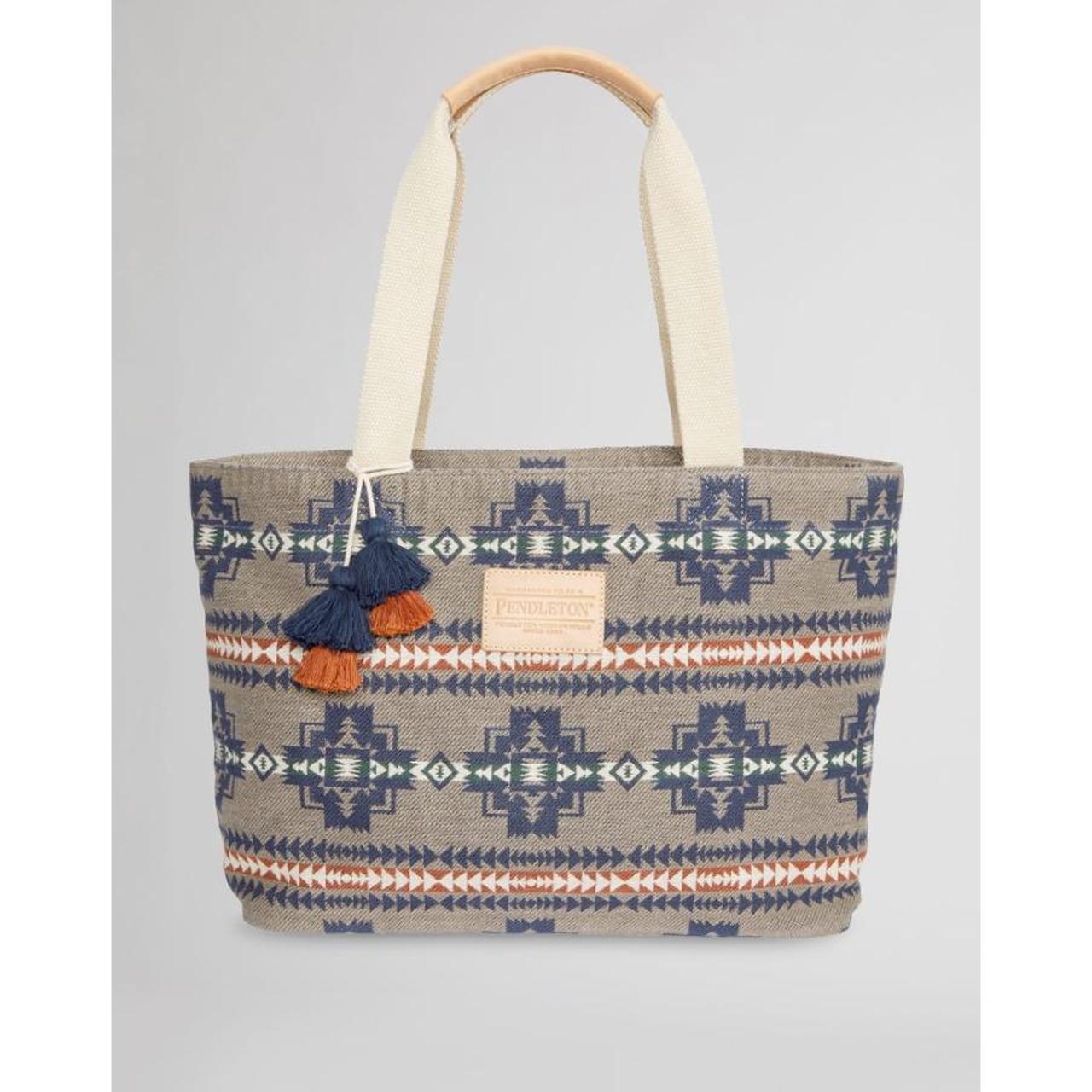 Pendleton Women's Bag - Grey/Blue – Pendleton Cot… - image 1