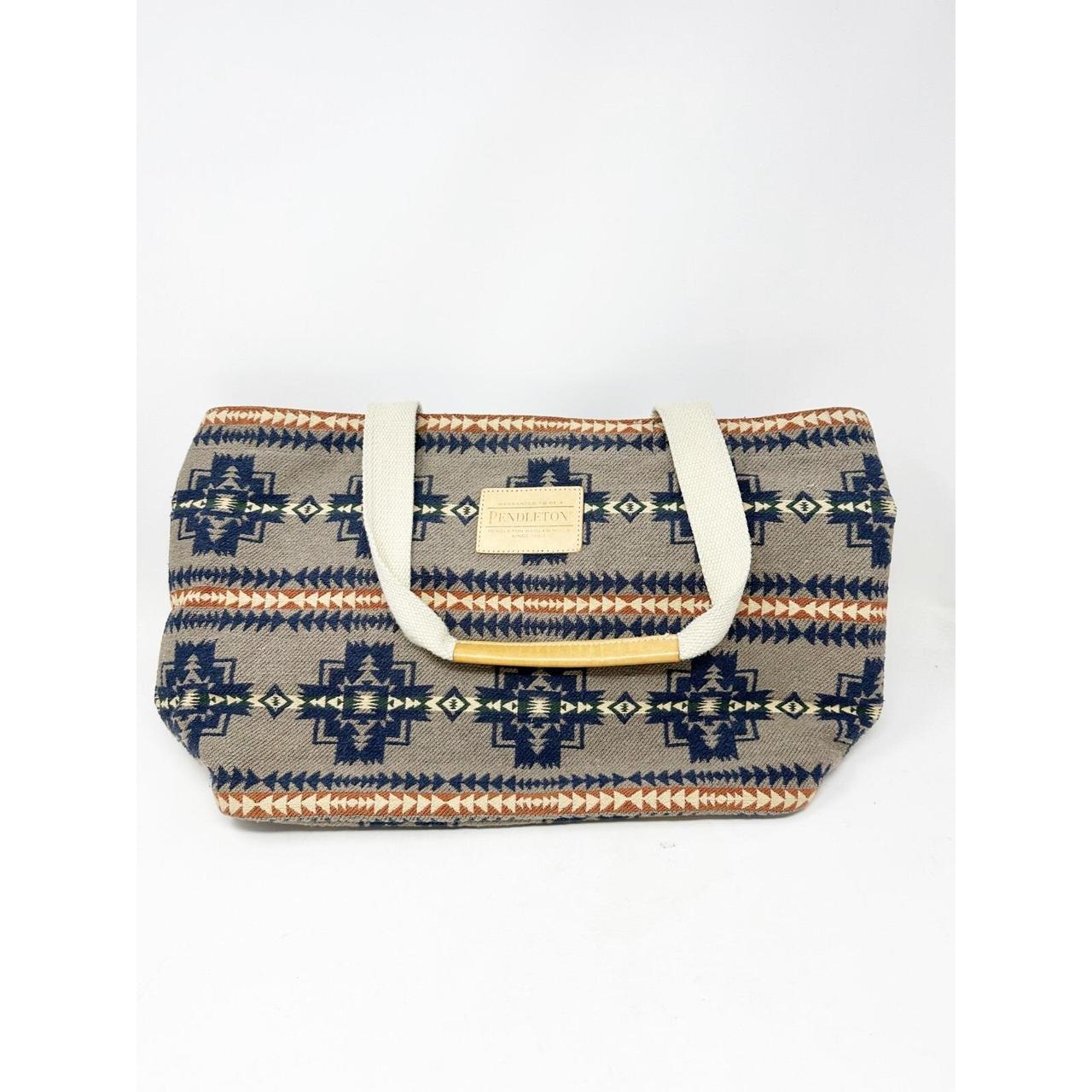 Pendleton Women's Bag - Grey/Blue – Pendleton Cot… - image 3