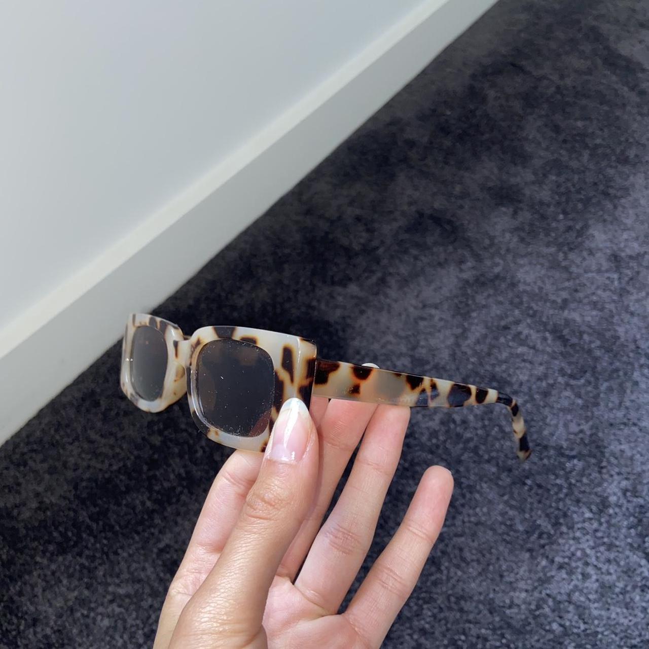 Women's Brown and Orange Sunglasses | Depop