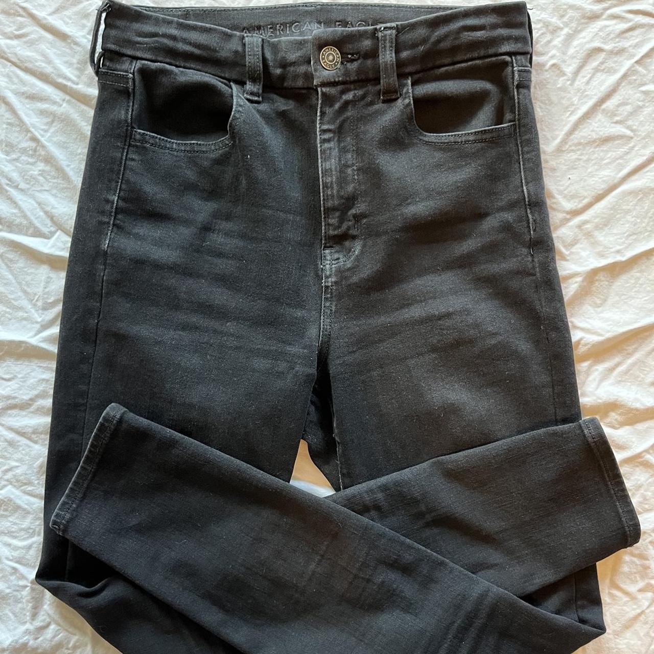 American Eagle Women's Black Jeans Depop