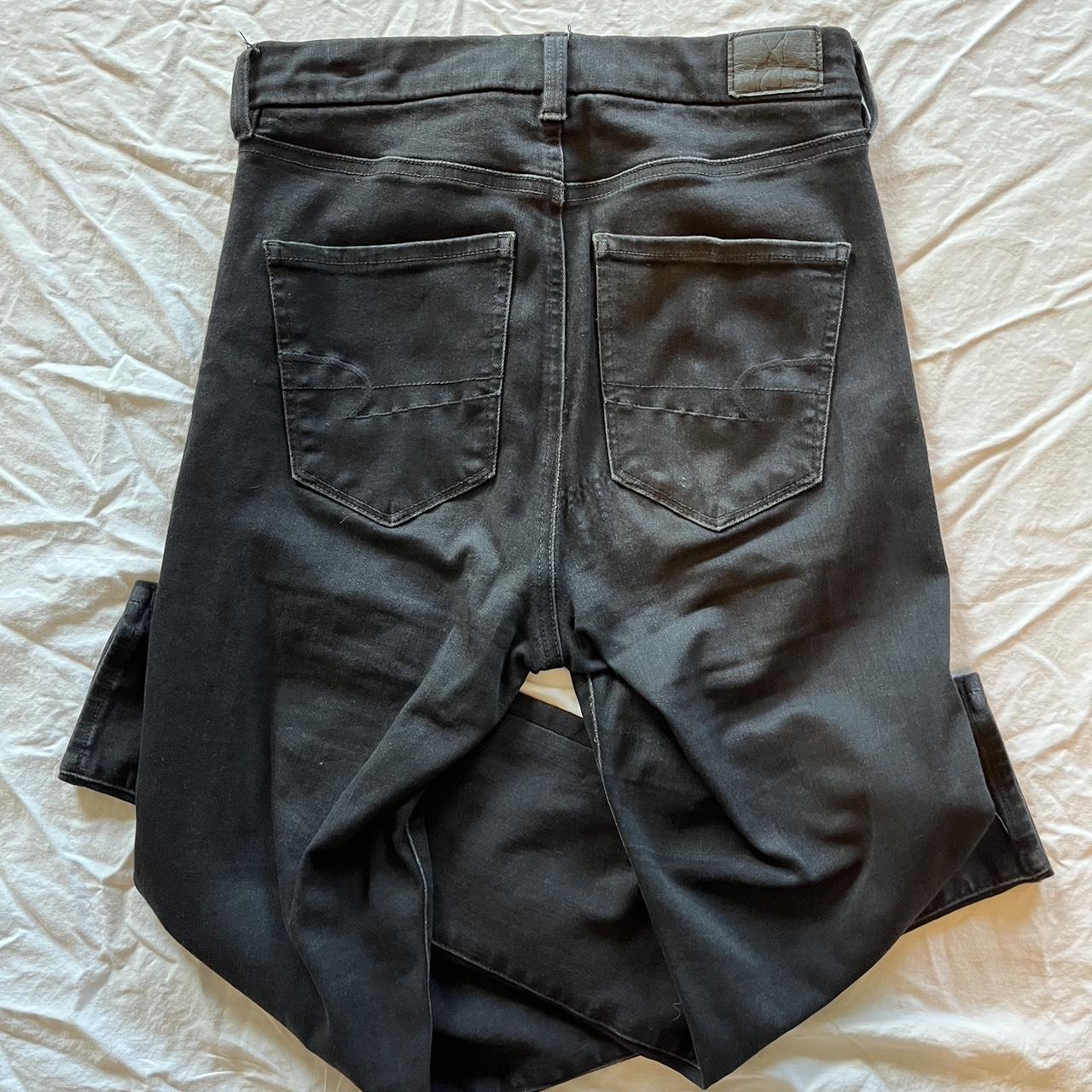 American Eagle Women's Black Jeans Depop