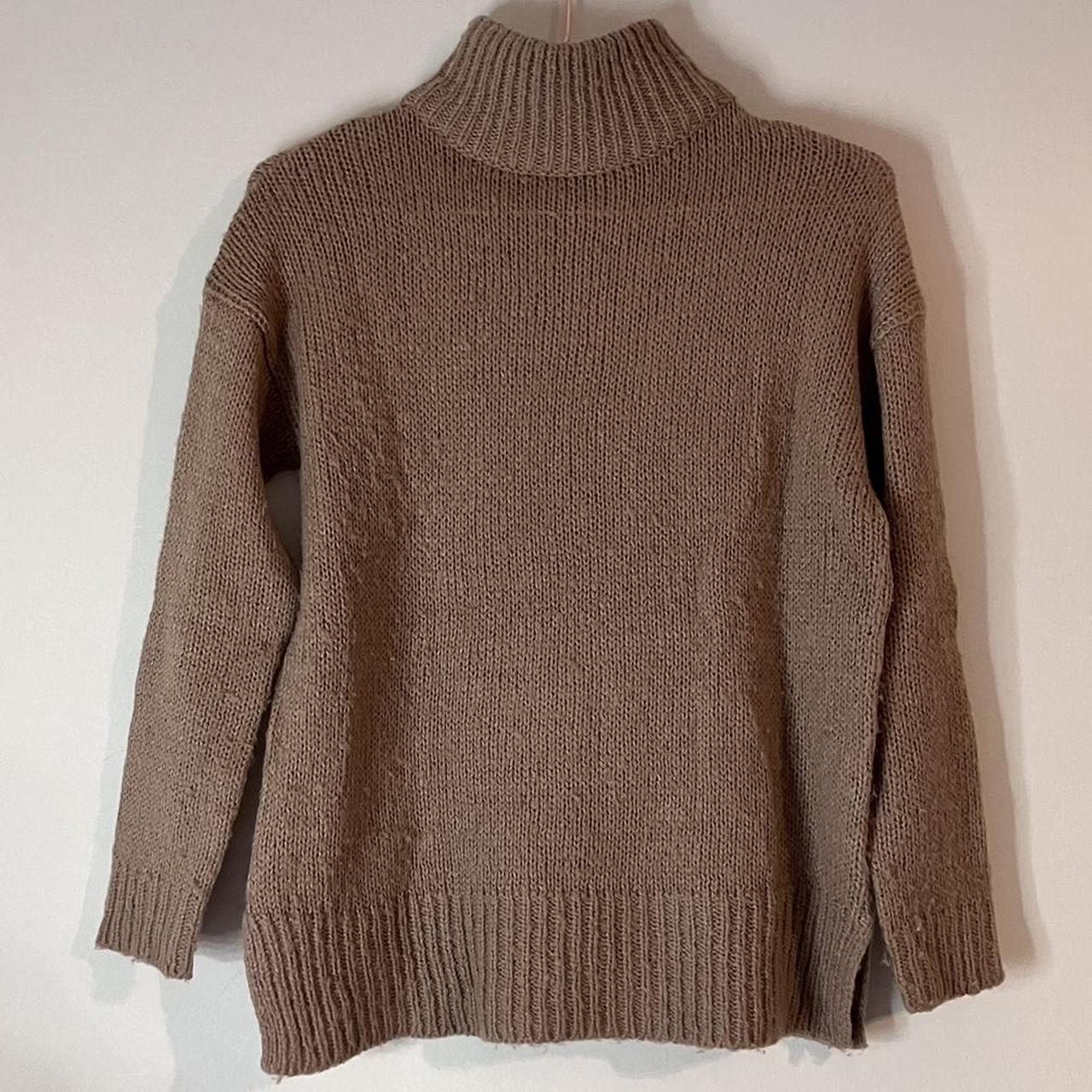 New Look camel turtleneck sweater with a