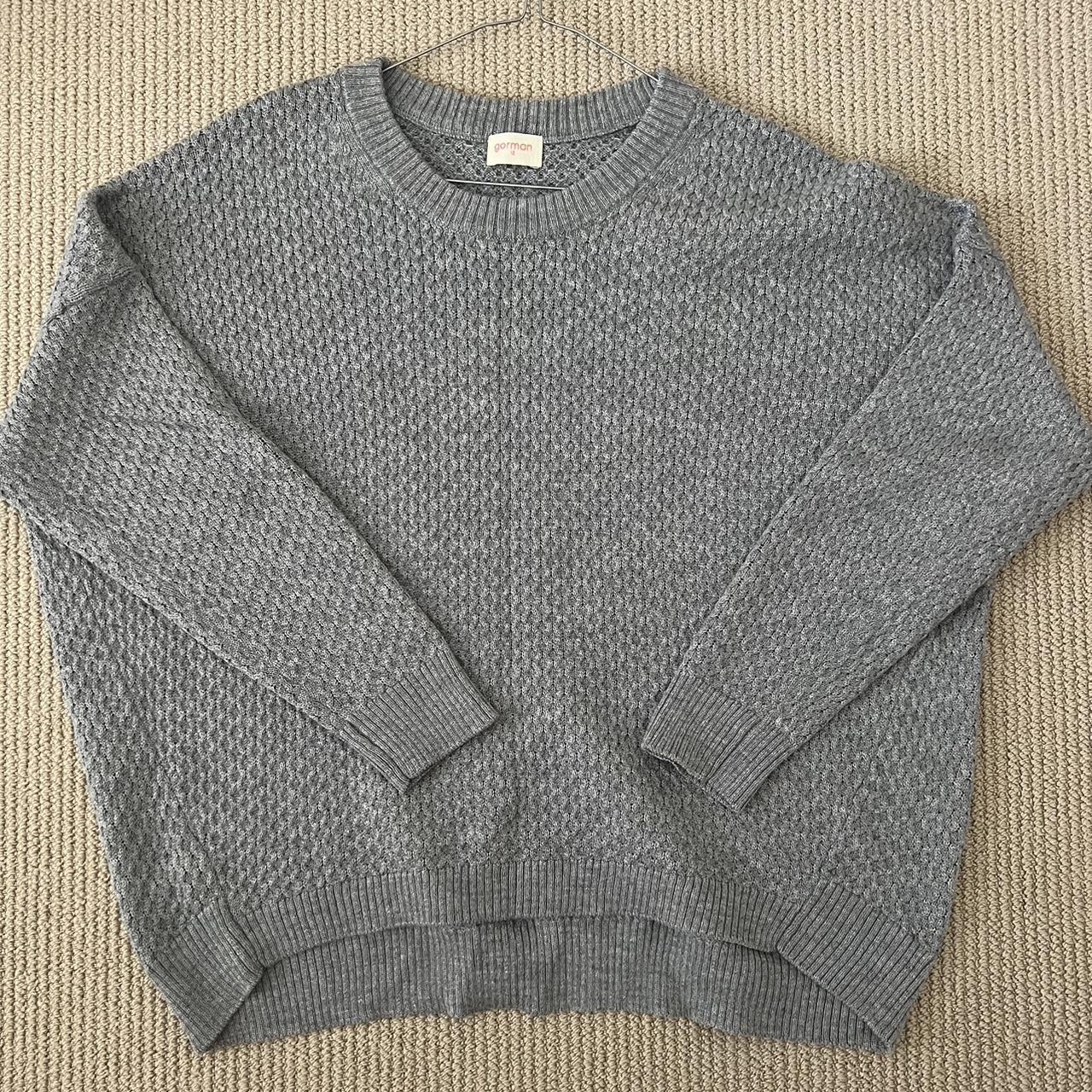 Gorman grey knit Medium thickness Oversized... - Depop