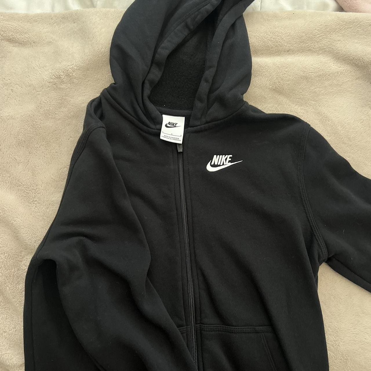 Kids Size L Black Nike Zip-Up #nike #kids... - Depop