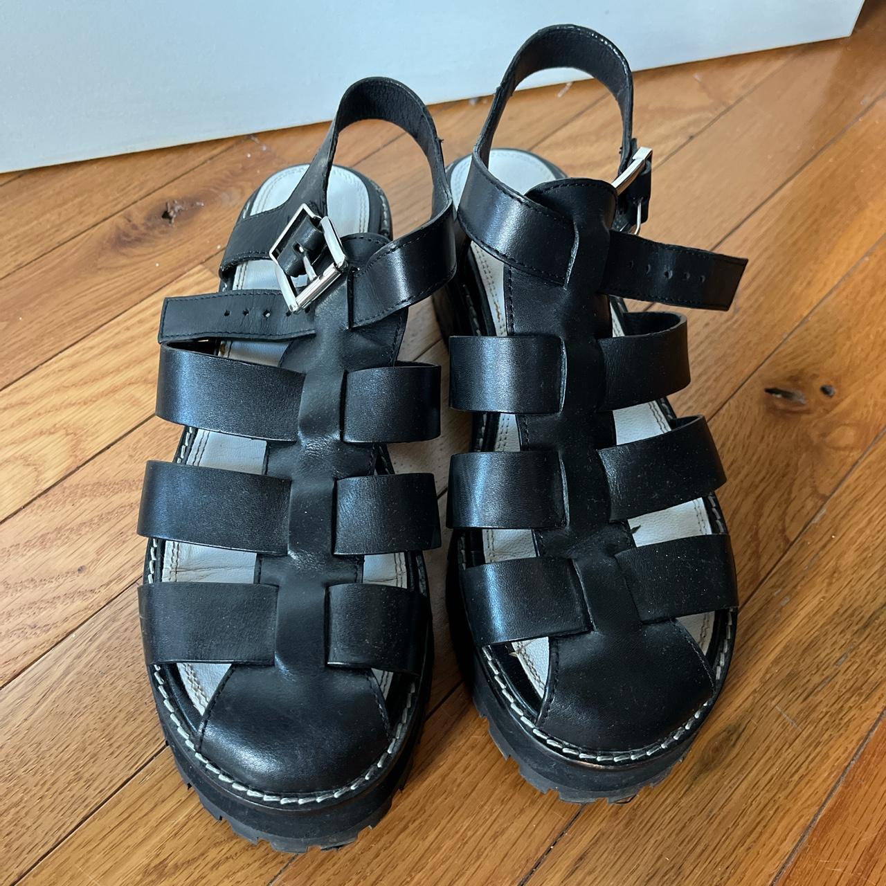 ASOS Design Women's Black Sandals | Depop