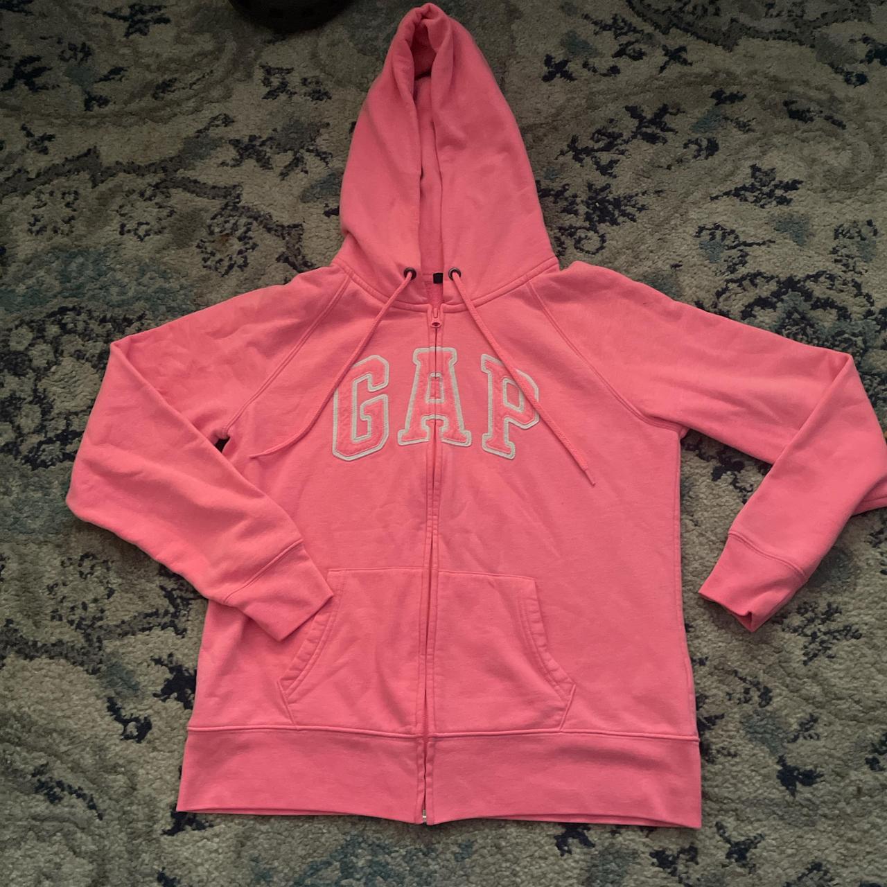 Pink Gap Hoodie Size Medium Like New #gap #pink - Depop