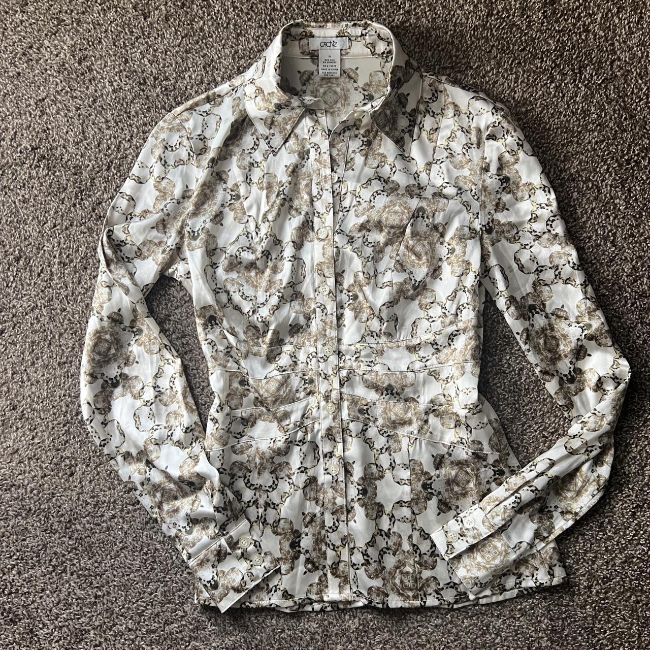 Cache Women's Blouse - White/Multi - XS – Cache s… - image 1