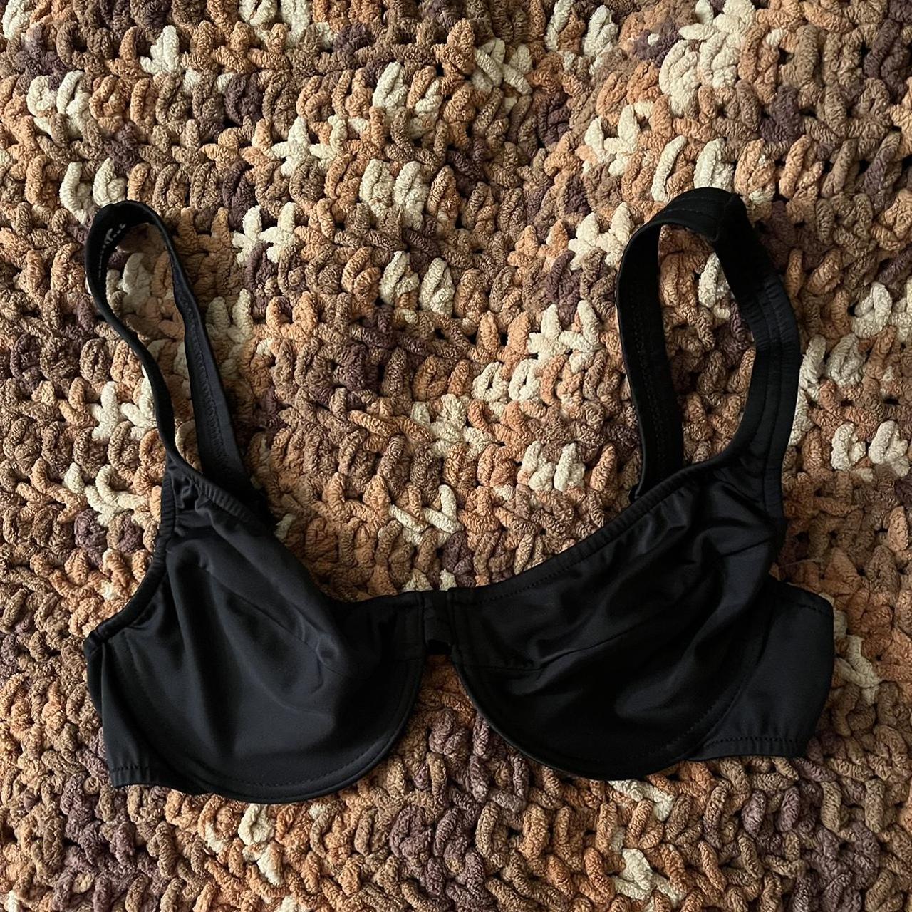 Vintage black Venus bikini top. Underwires but... - Depop