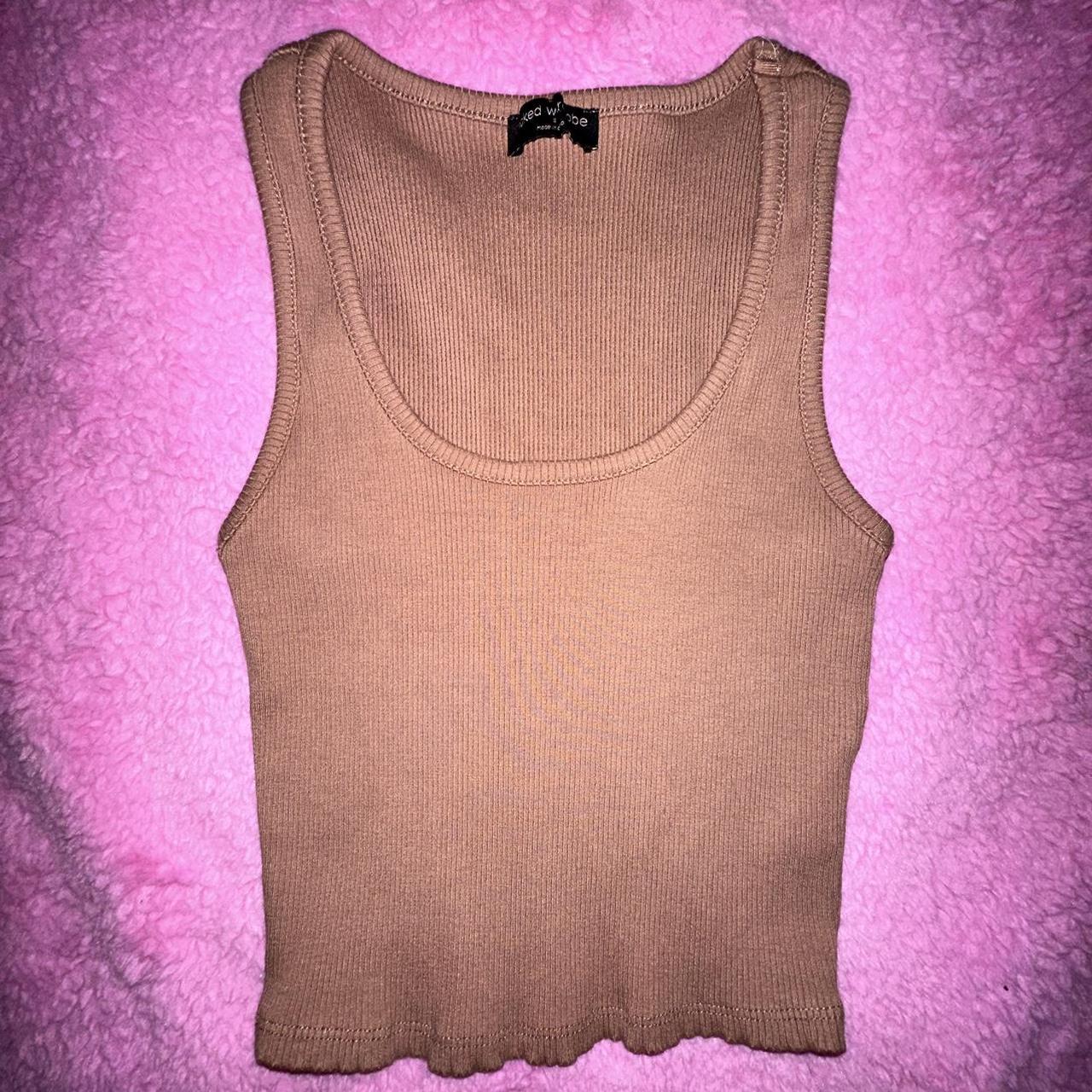 Naked Wardrobe tight fitting tank top. Size small - Depop