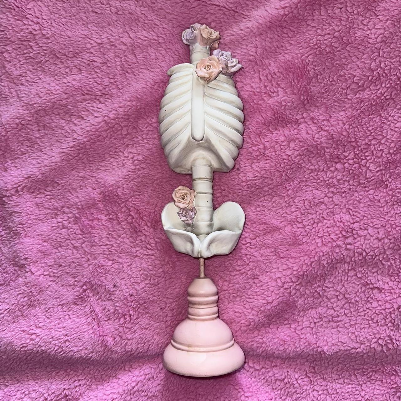 Skeleton torso with roses Halloween decoration. Can... Depop