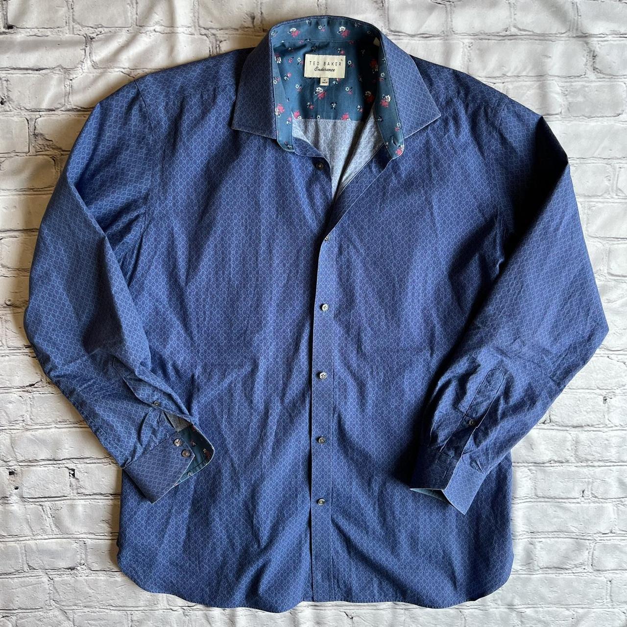 Ted Baker Endurance Button Down Shirt 17 Mens 34/35 - Depop