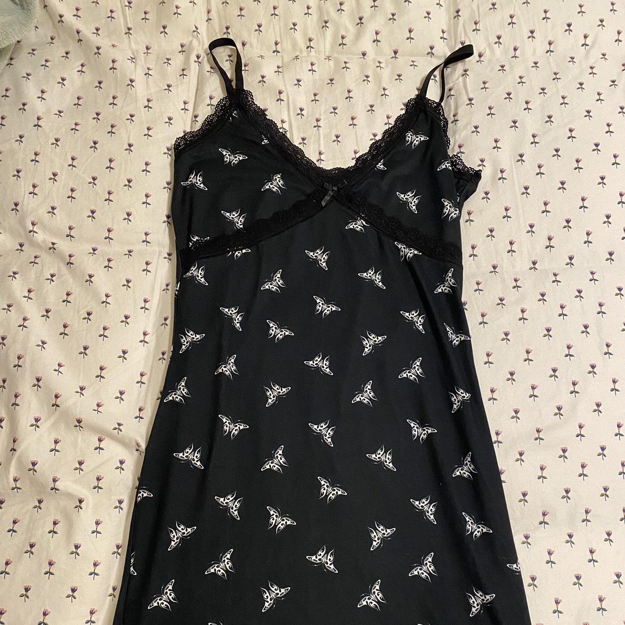 h&m divided y2k butterfly slip dress Depop