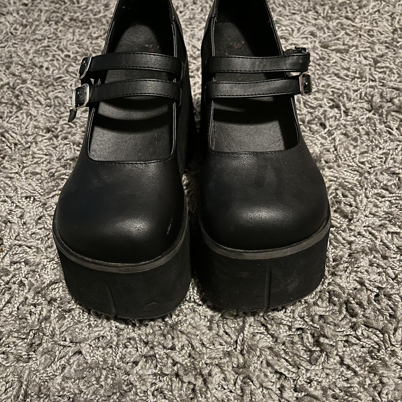 Black Demonia platforms Only worn a few times,... - Depop