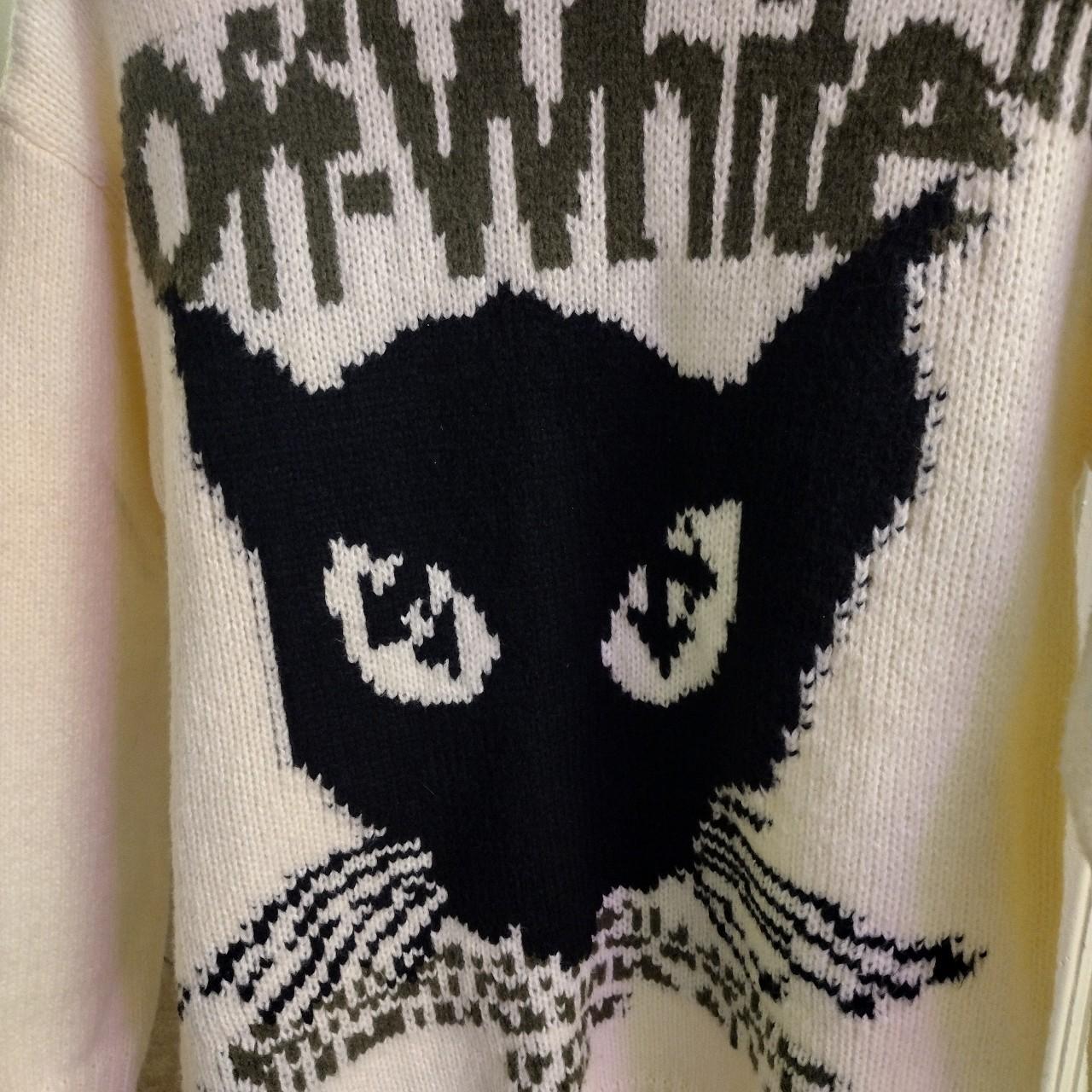 OFF- White intarsia Knit Jacquard Chunky Depop