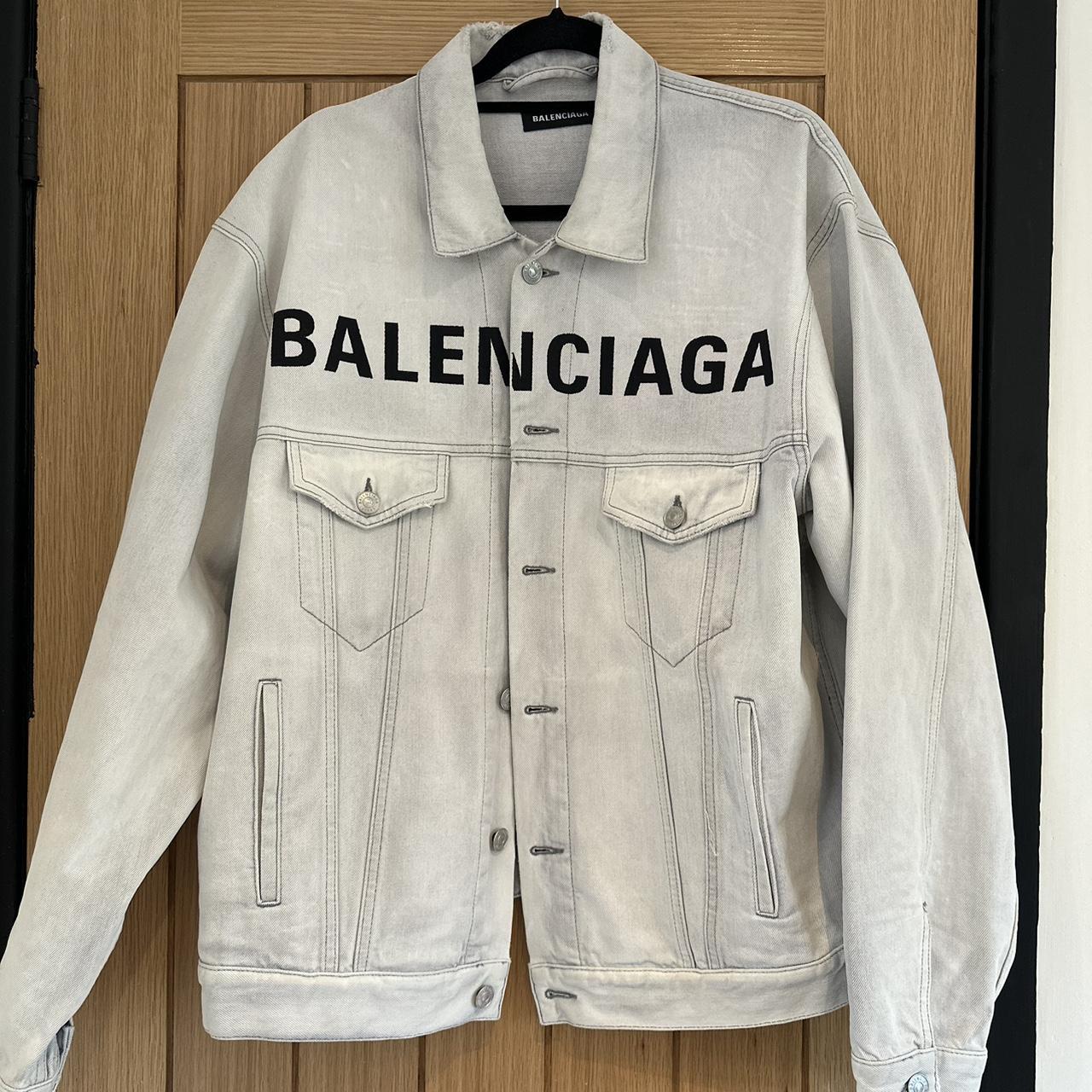 Amazing Balenciaga denim jacket. Perfect condition.... - Depop