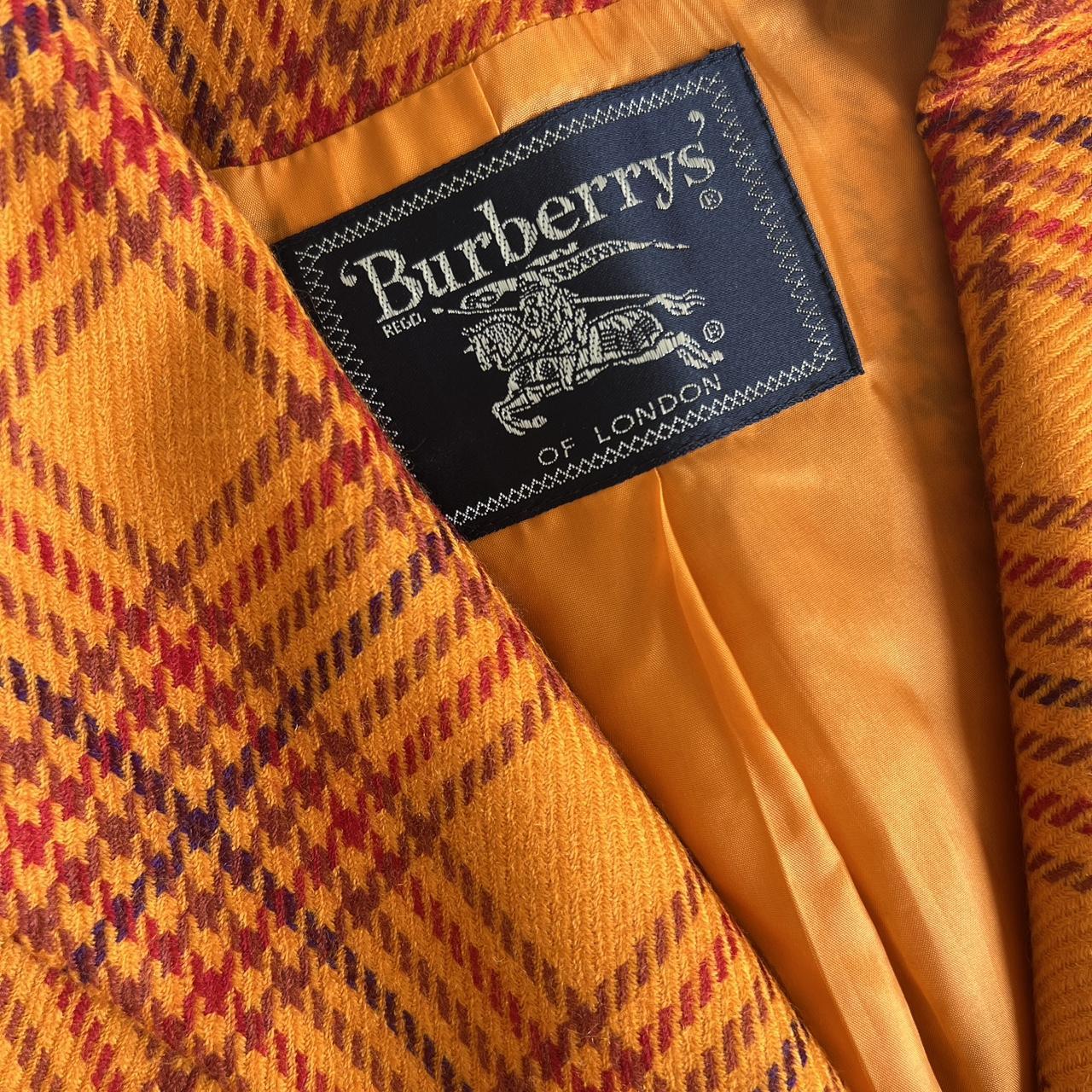 Burberry Women's Orange Jacket | Depop