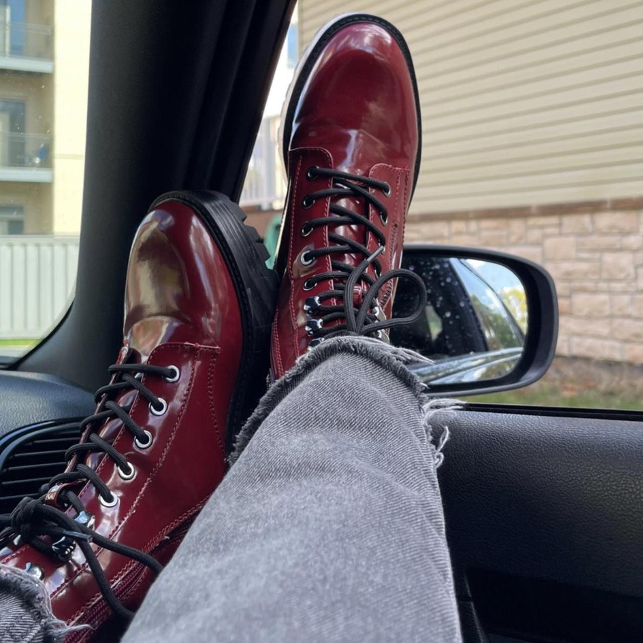 guess pink combat boots