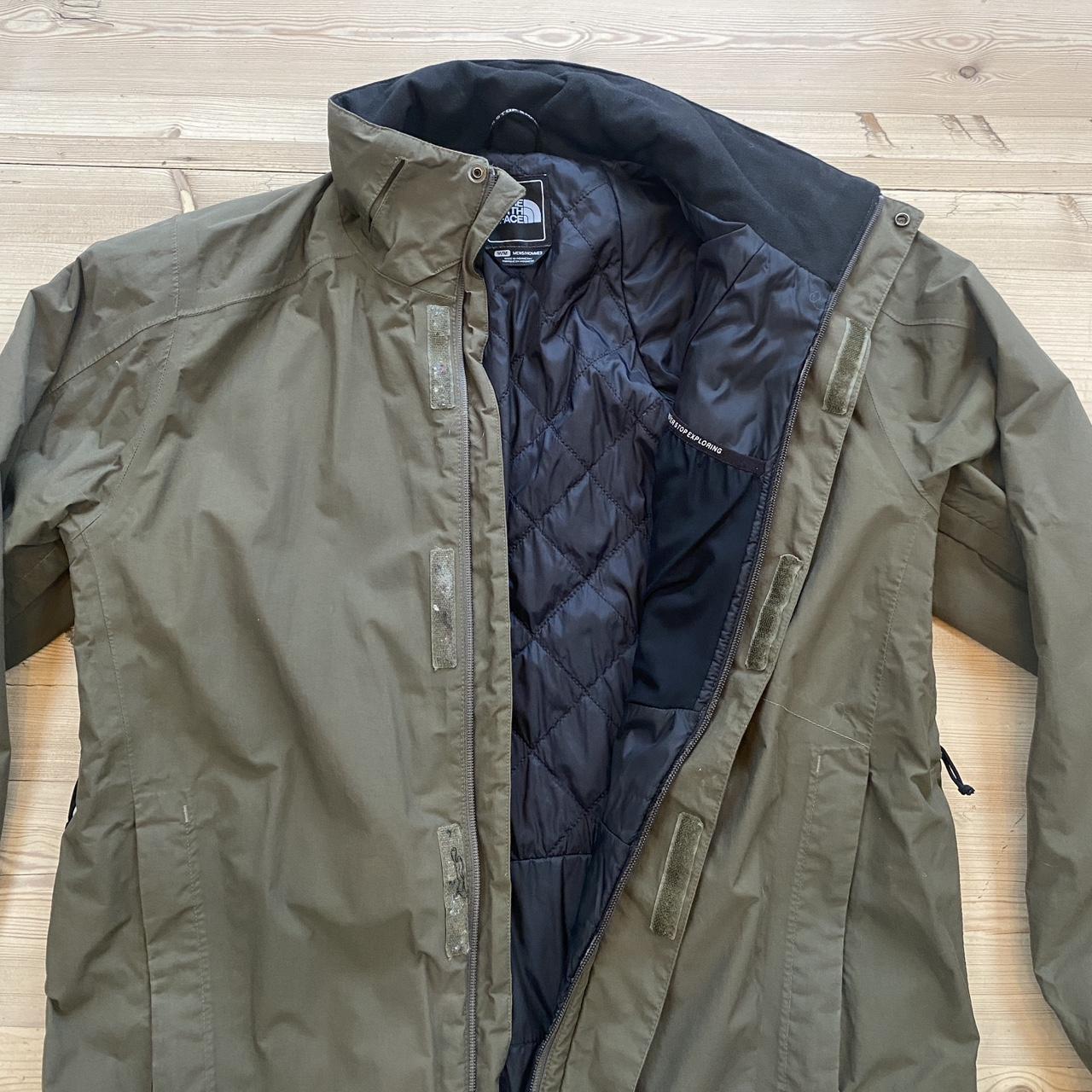North Face brown / kharki jacket. Selling for cheap... - Depop