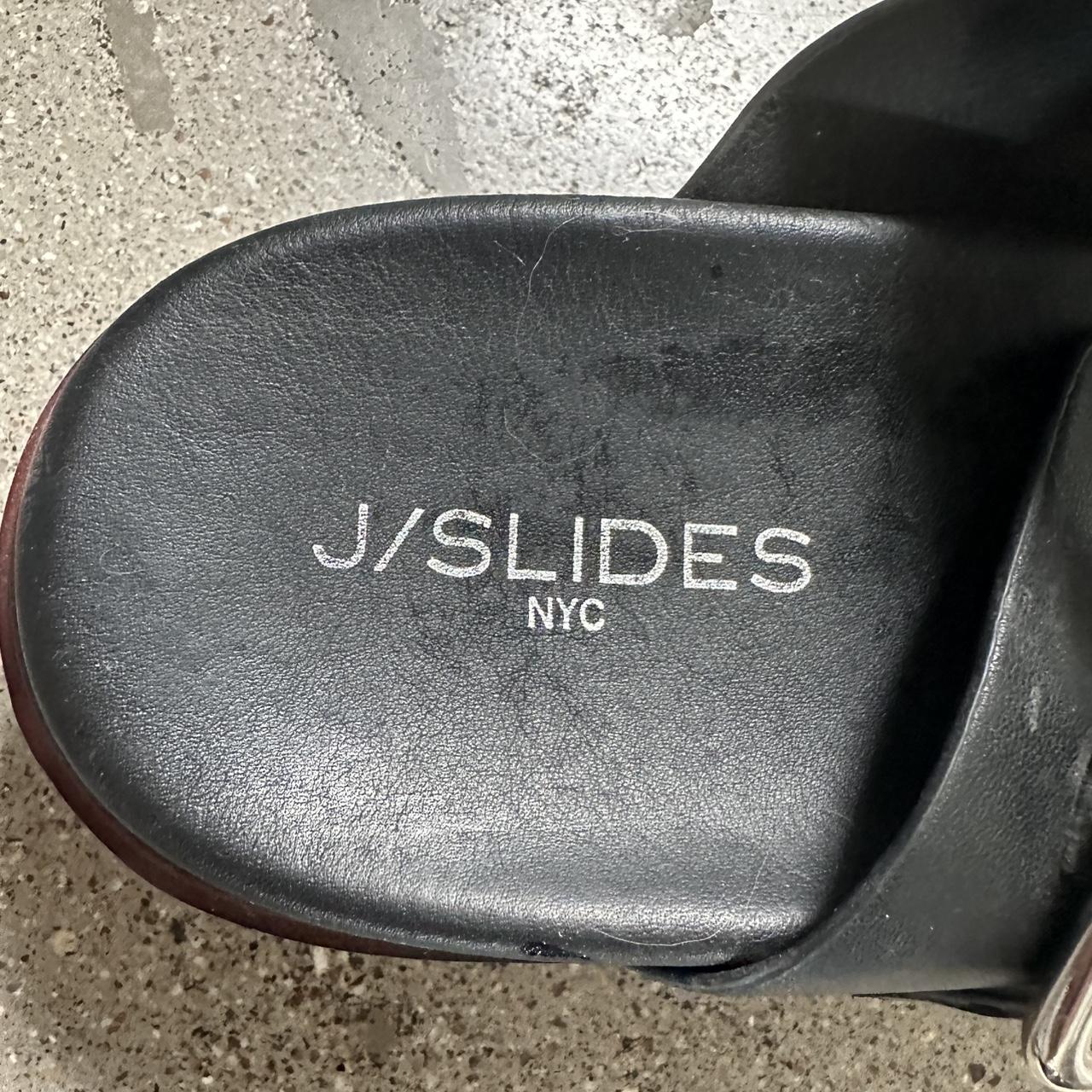 J/Slides Women's Slides - Black - US 8 – Black pl… - image 2