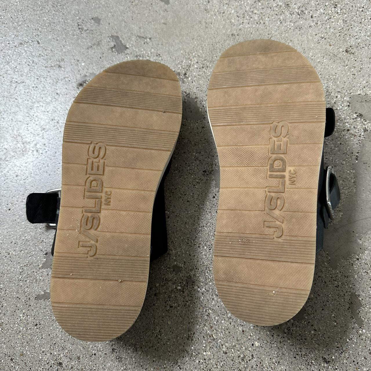 J/Slides Women's Slides - Black - US 8 – Black pl… - image 4