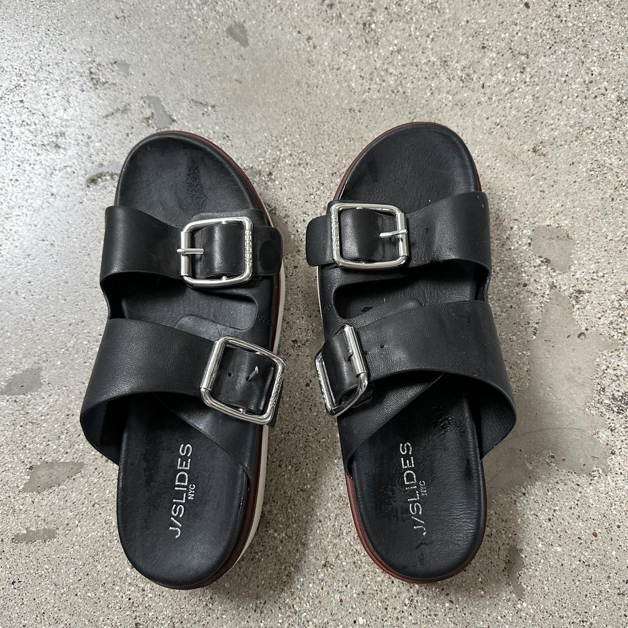 J/Slides Women's Slides - Black - US 8 – Black pl… - image 1