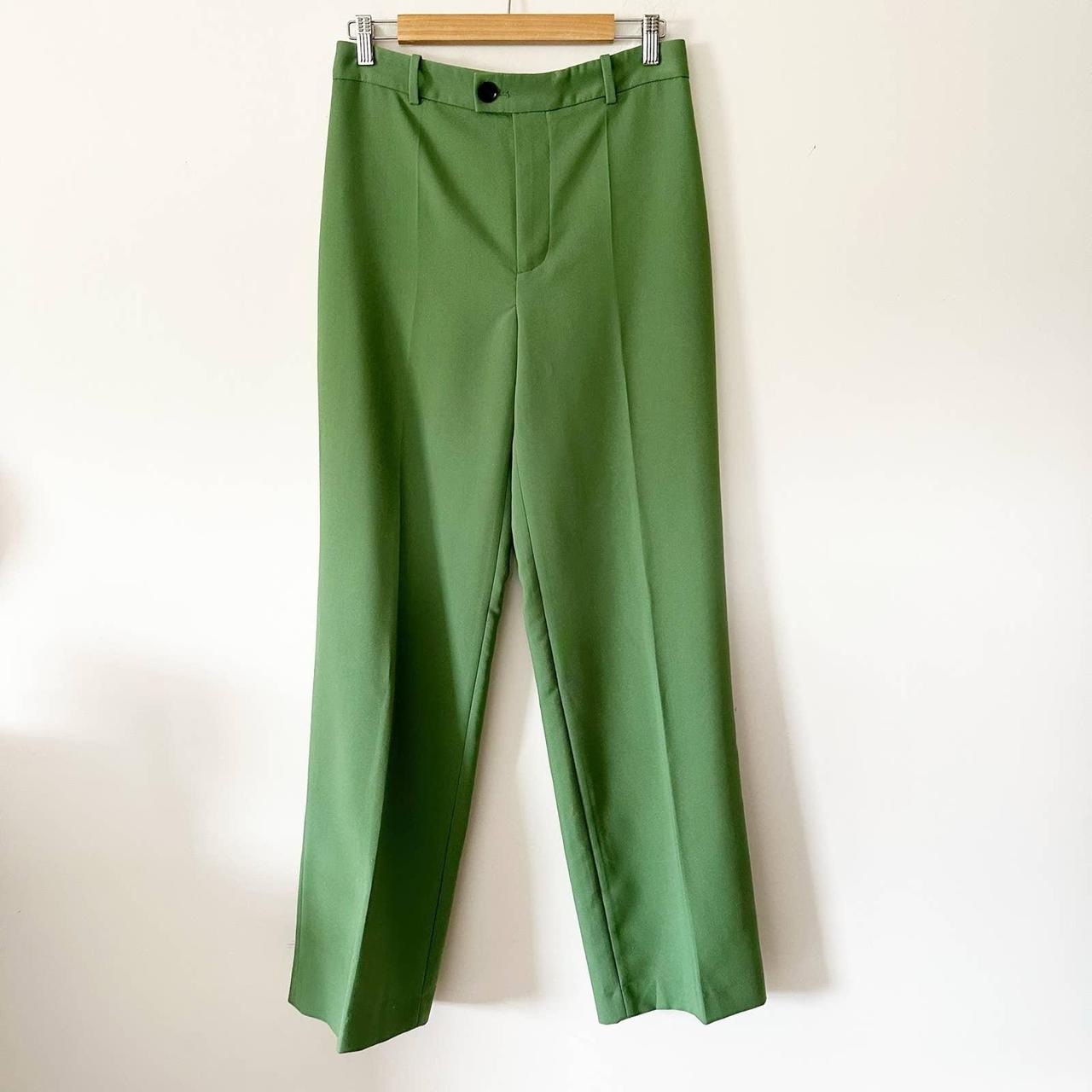 Zara Wide Leg Trouser Pants Size Medium Features Depop