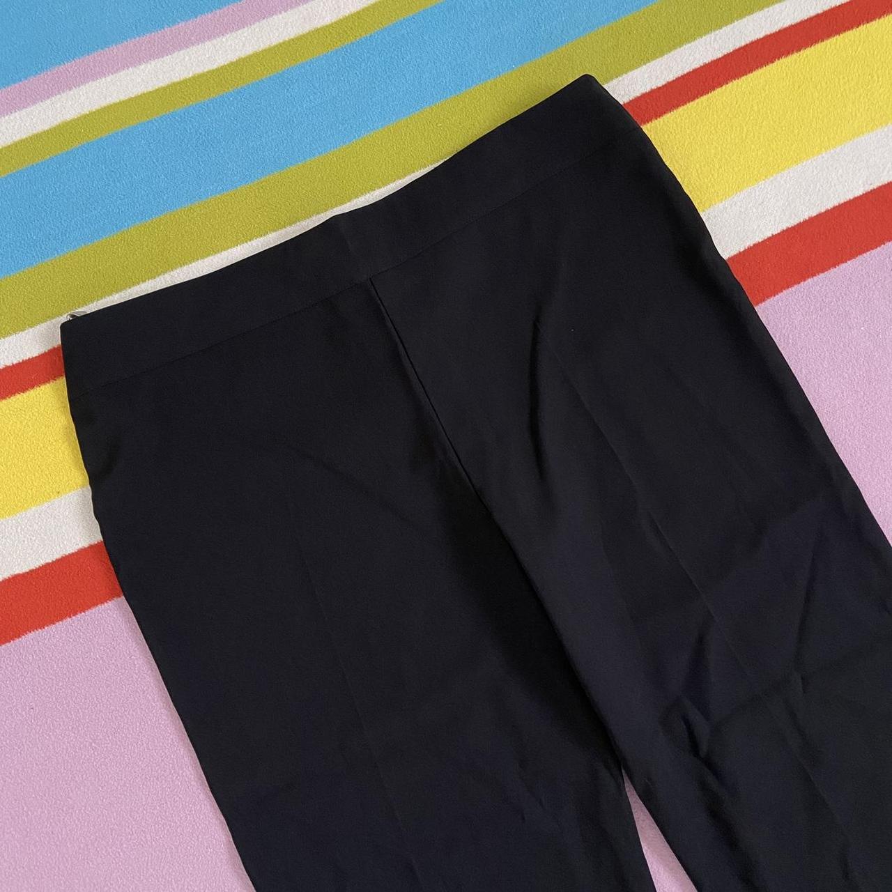 New Primark Y2K Flared Black Bootcut Trousers 18 Vtg... Depop