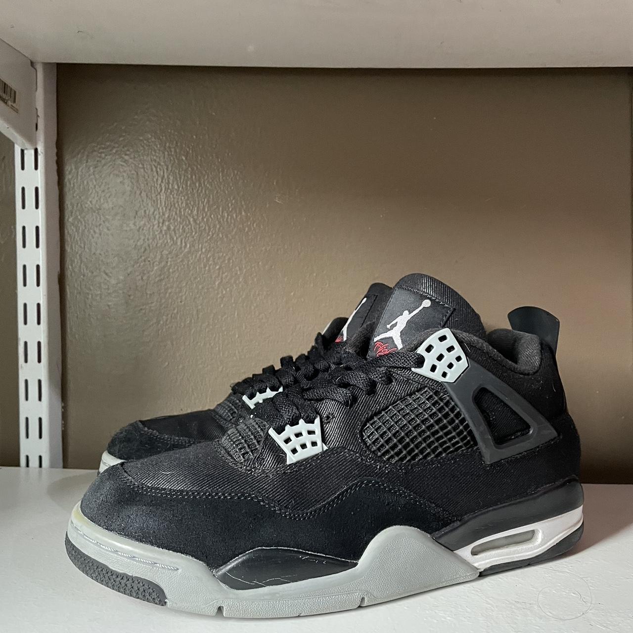 Jordan 4-black-canvas - Depop Jordan 4-black-canvas - Depop