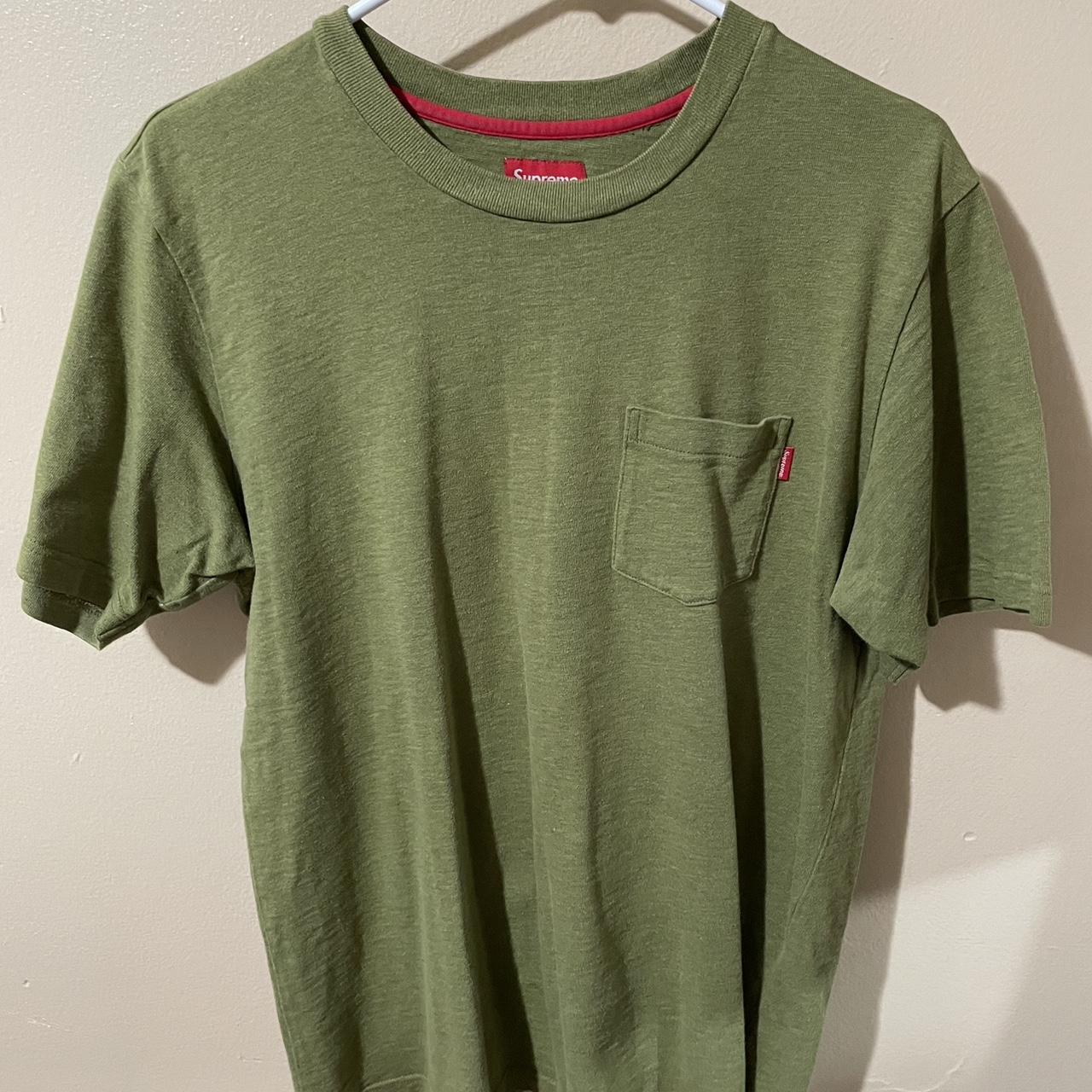 Supreme green pocket tee supreme pocket tshirt. Depop