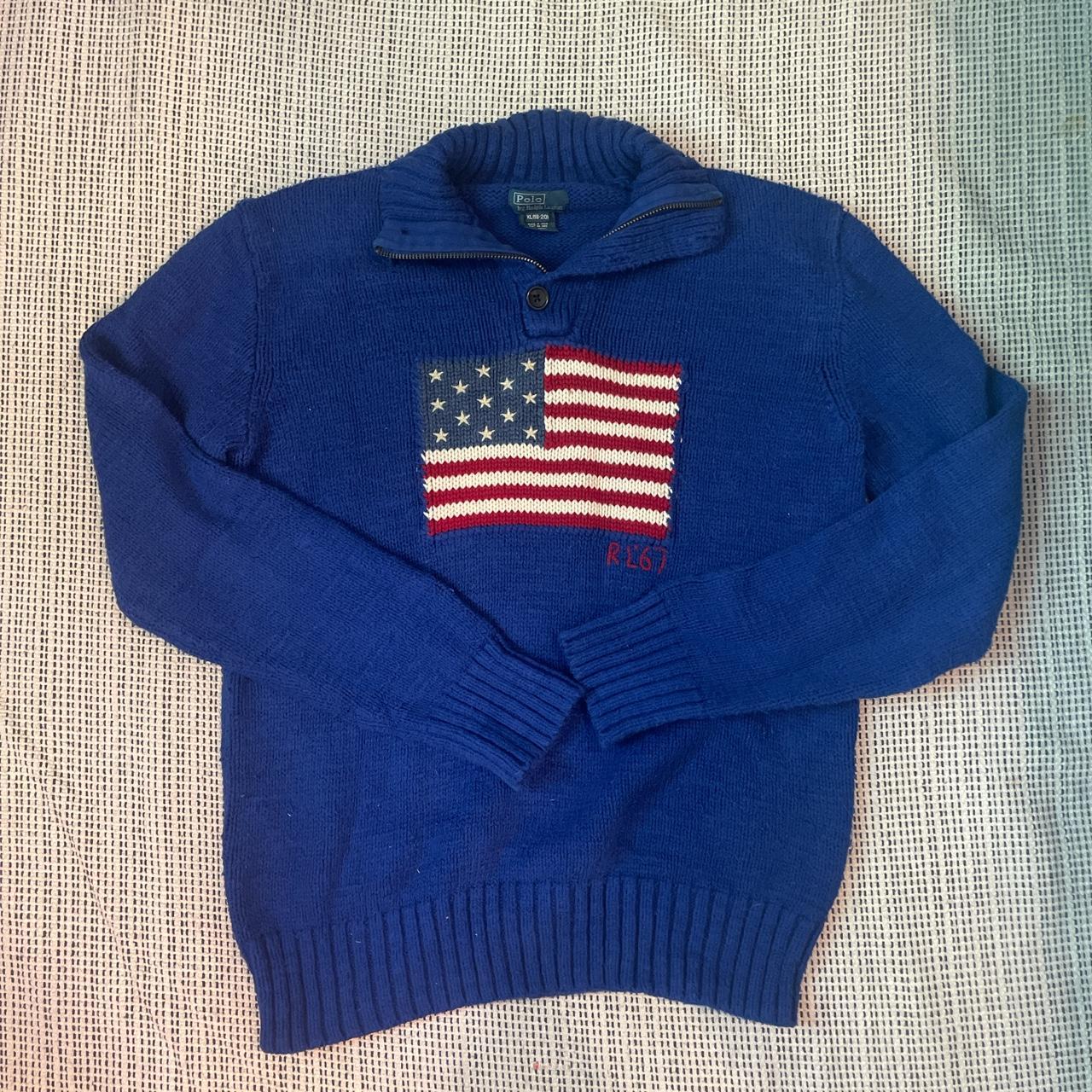 Polo Ralph Lauren Kids Blue Jumper | Depop