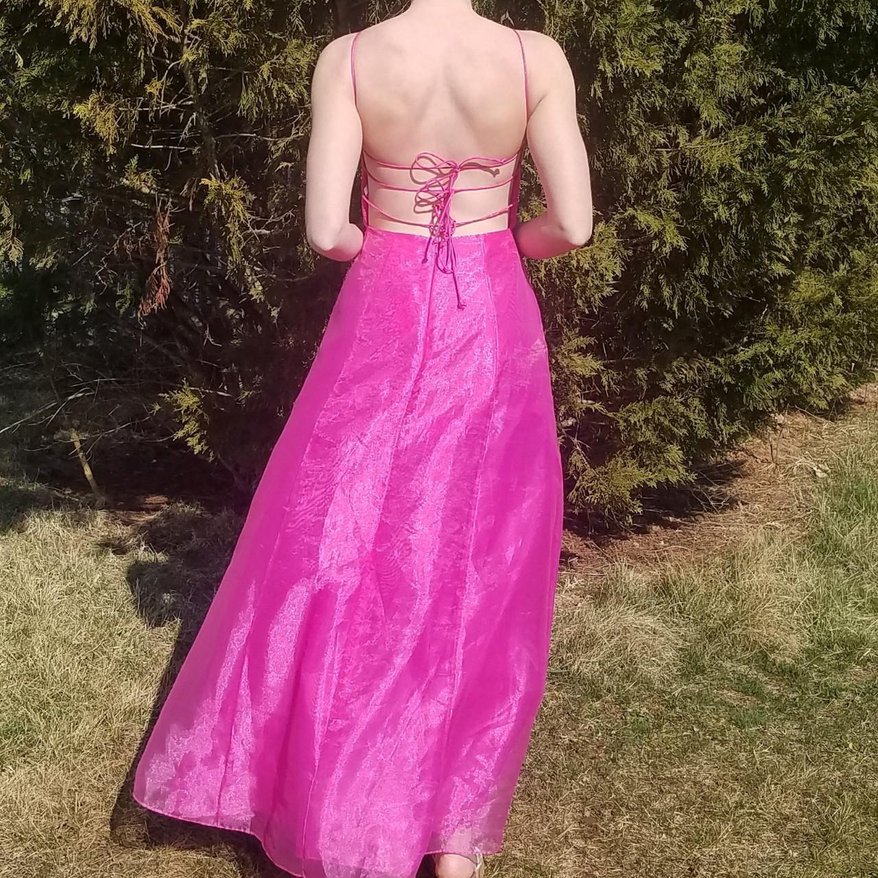 Y2K Pink Prom Dress This incredible early 00s prom... - Depop