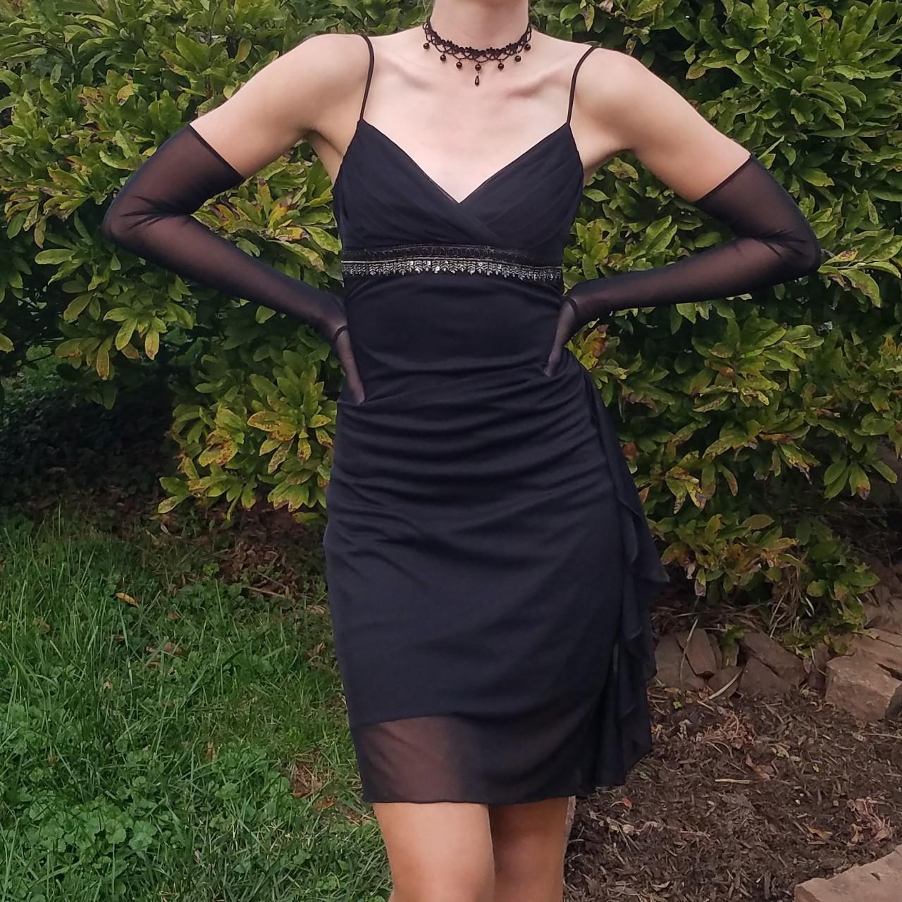 Black Y2k Dress Perfect for a y2k goth,... Depop