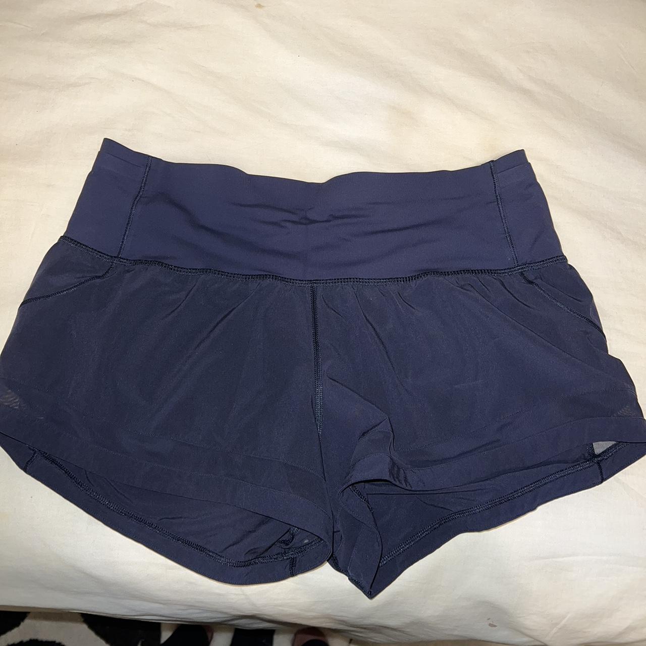 Lululemon short Color: navy blue Size: 8 Length:... - Depop